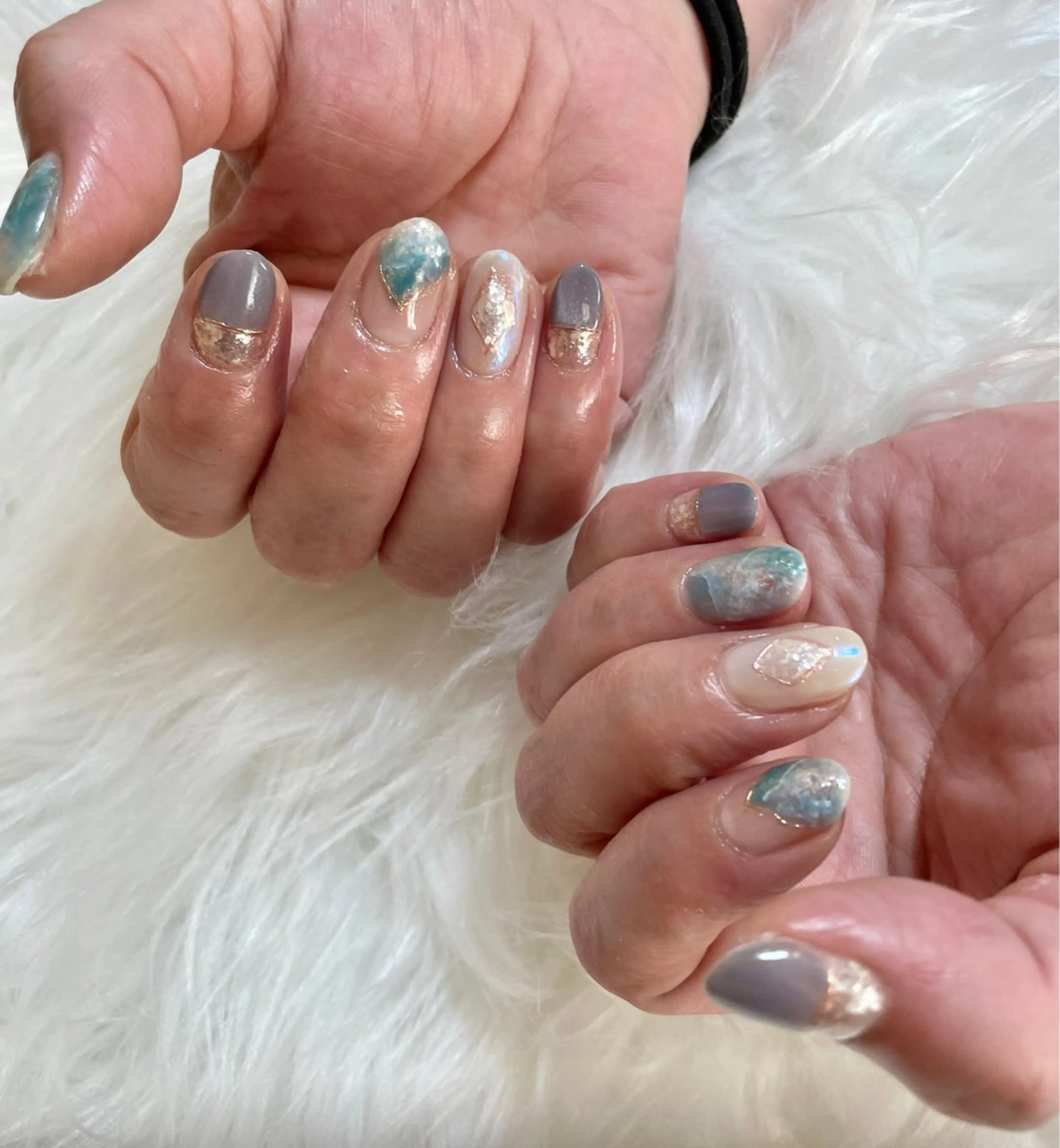 ネイル ハンドネイル nail salon HIRUKANAのネイルデザイン