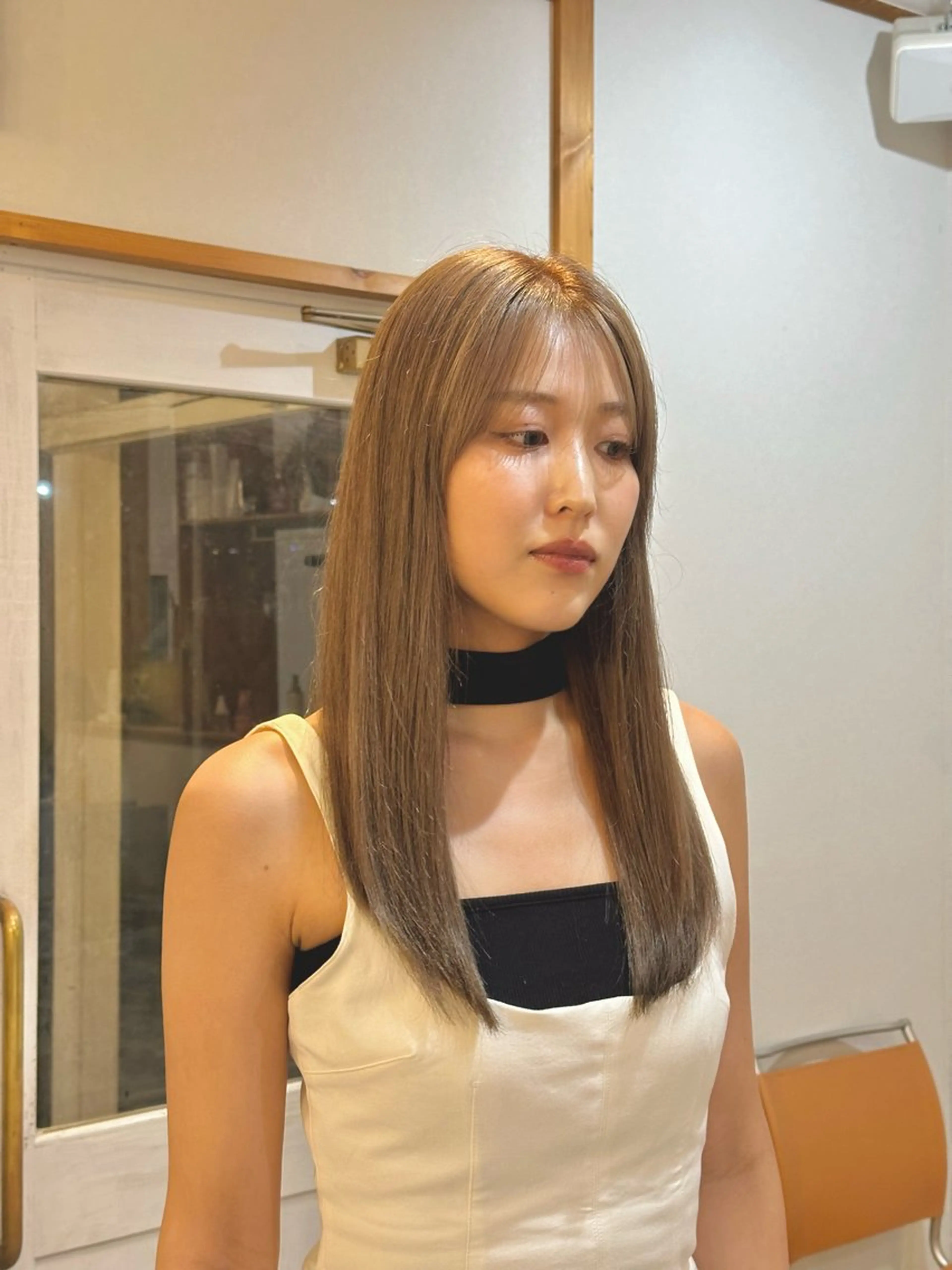 セミロング カラー ✂︎cadre✂︎ 🪶かまだれいし🪶のヘアスタイル