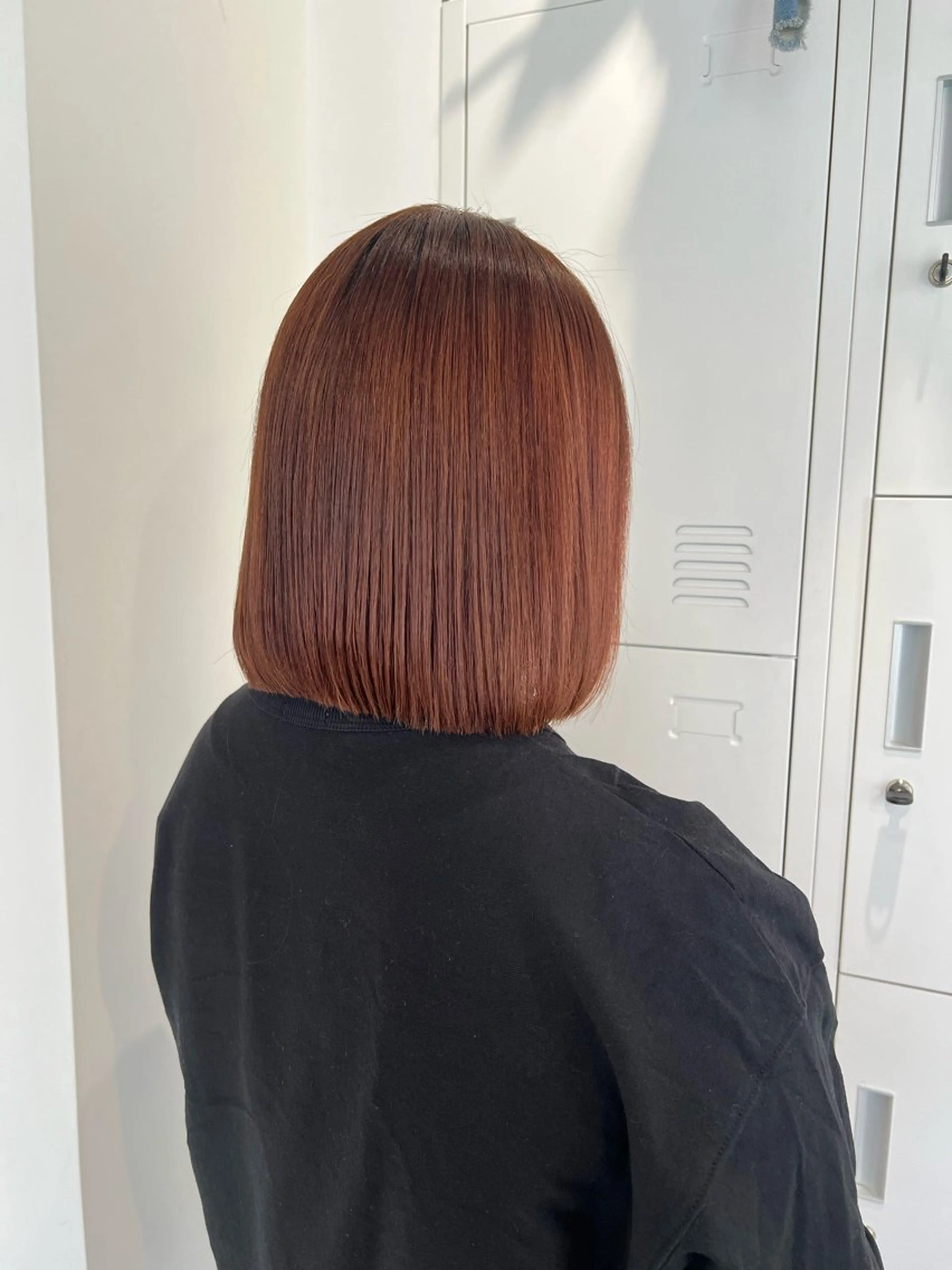 ミディアム 縮毛矯正 トリートメント 黒阪 なみのヘアスタイル