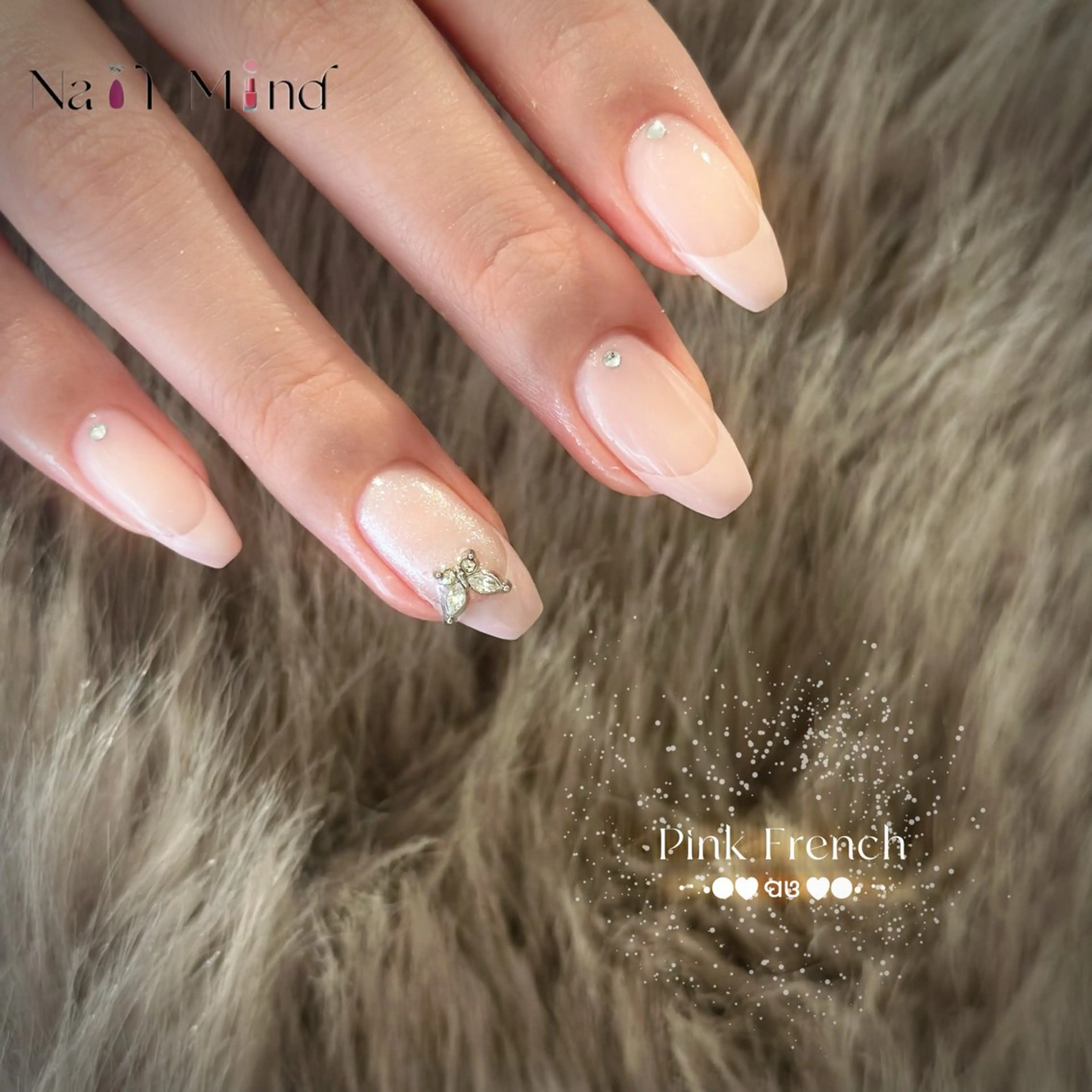 ネイル フレンチネイル ピンク ハンドネイル Nail Mind (NaONail）のネイルデザイン