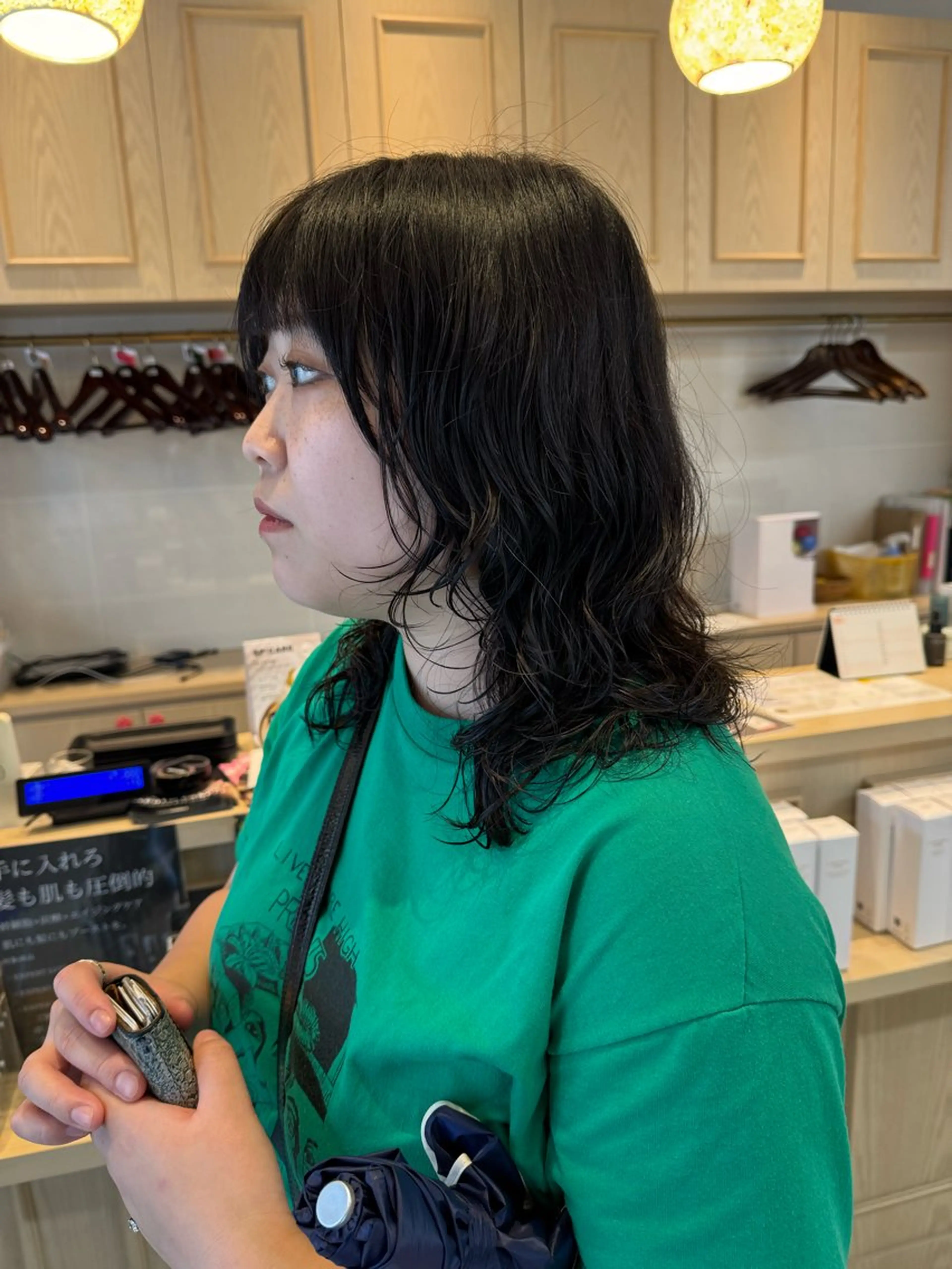 ミディアム パーマ ショート/ボブ パーマ/中原のヘアスタイル