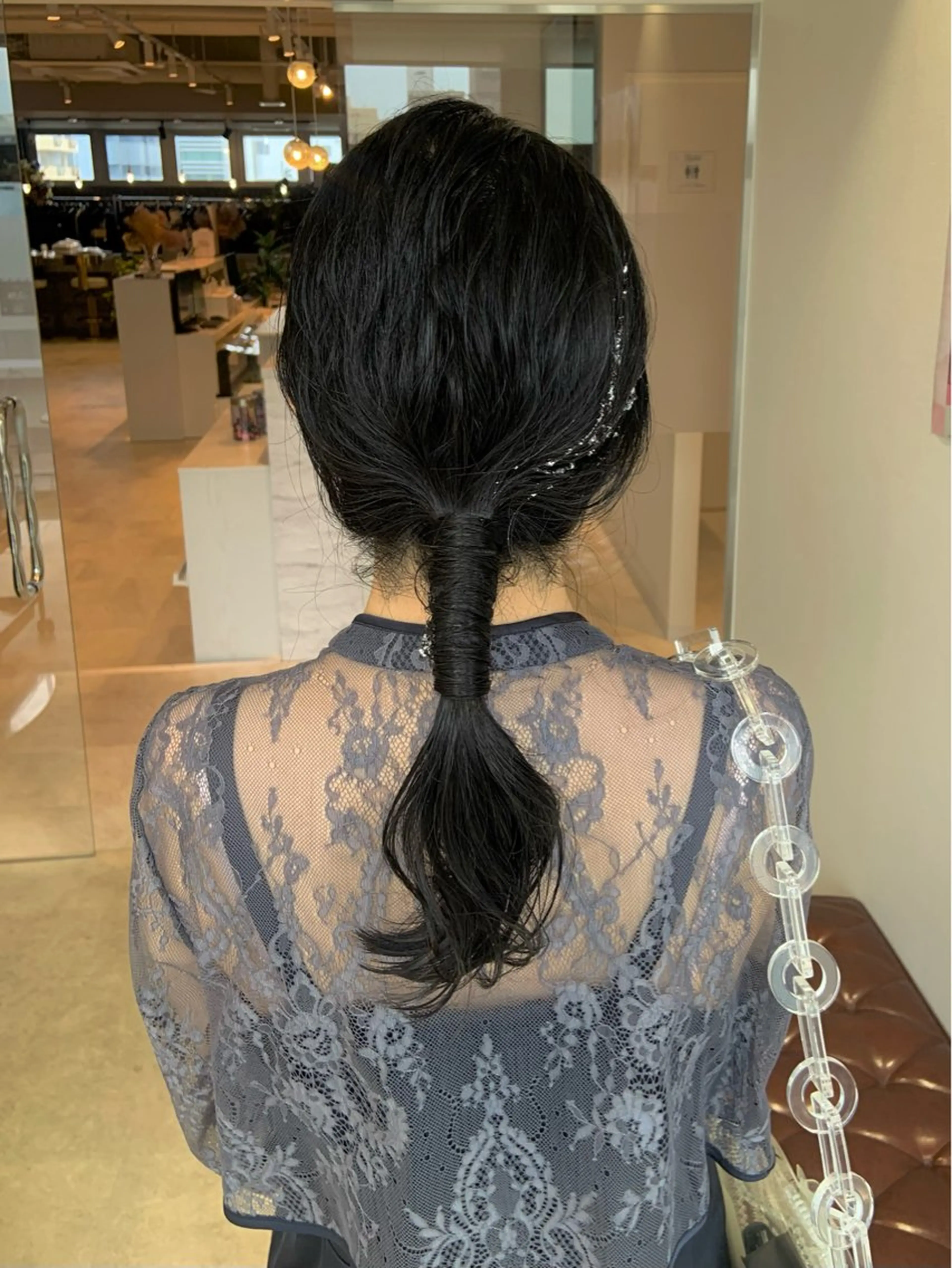 セミロング ヘアアレンジ ヘアセット 名駅/大人可愛い /艶髪/流音のヘアスタイル