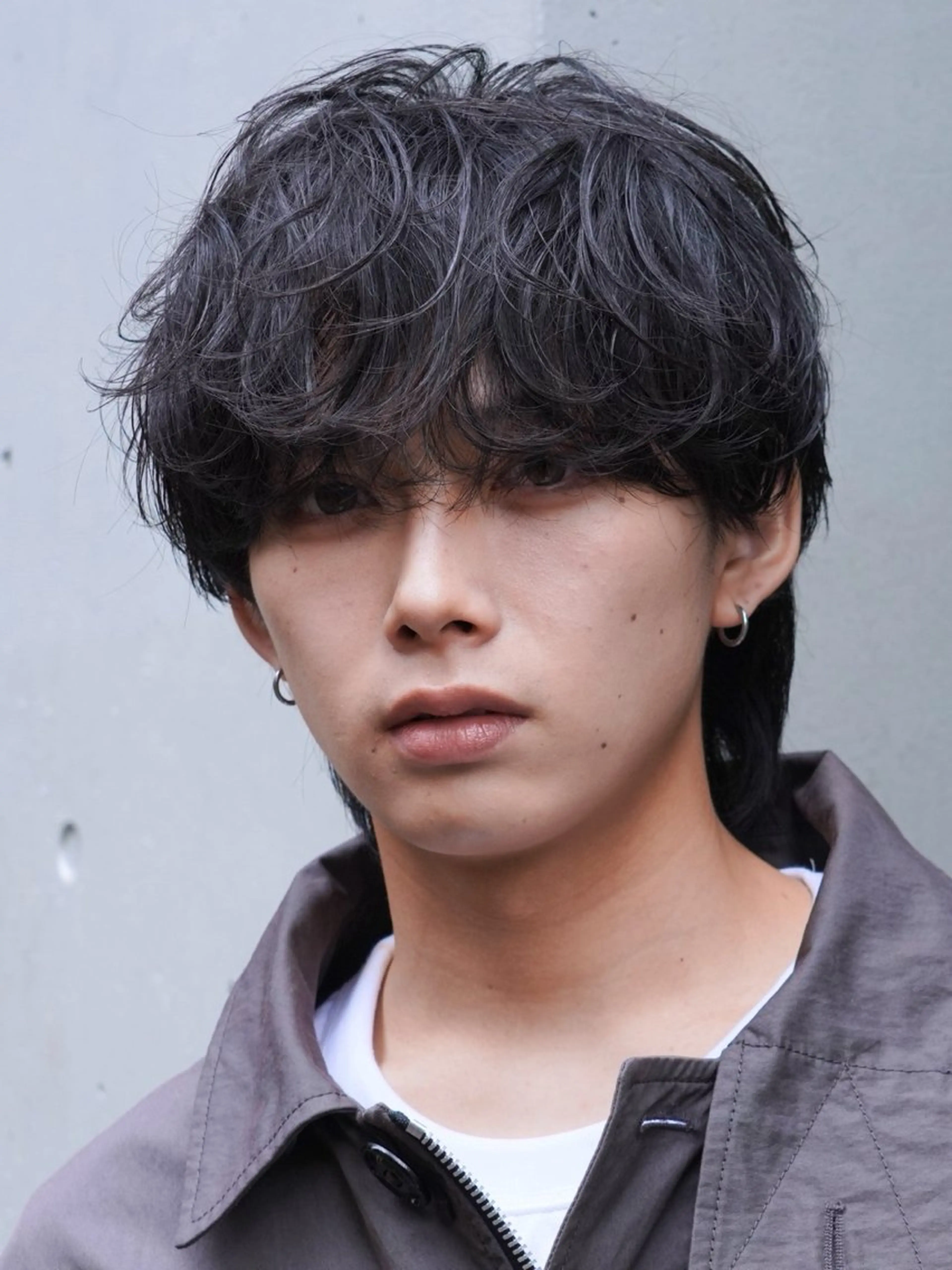 パーマ メンズ 原宿波巻きスパイラル パーマTOSHIのヘアスタイル