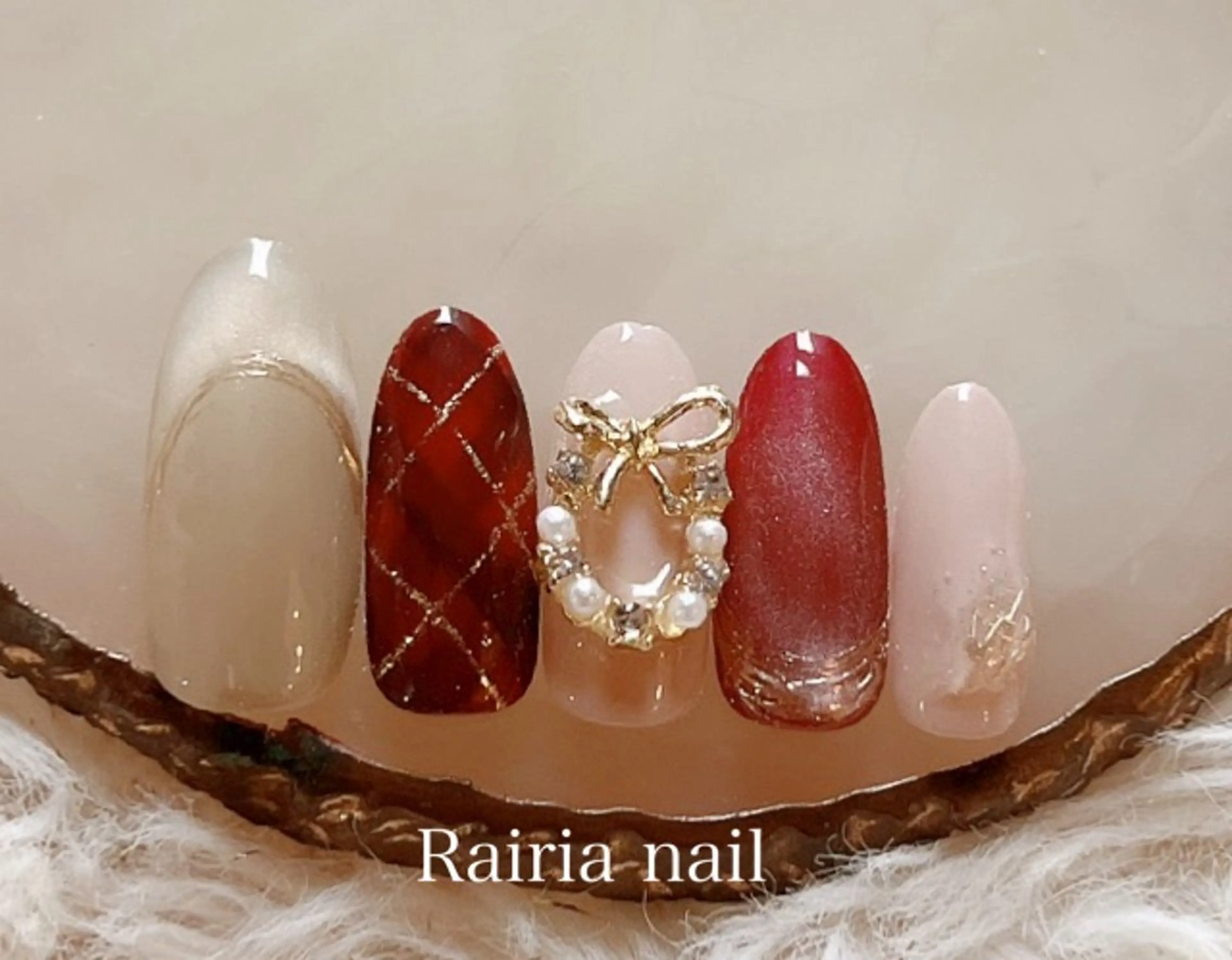 ネイル アートネイル ジェルネイル 持ち込み ニュアンスネイル パラジェル Rairia nail本八幡店のネイルデザイン