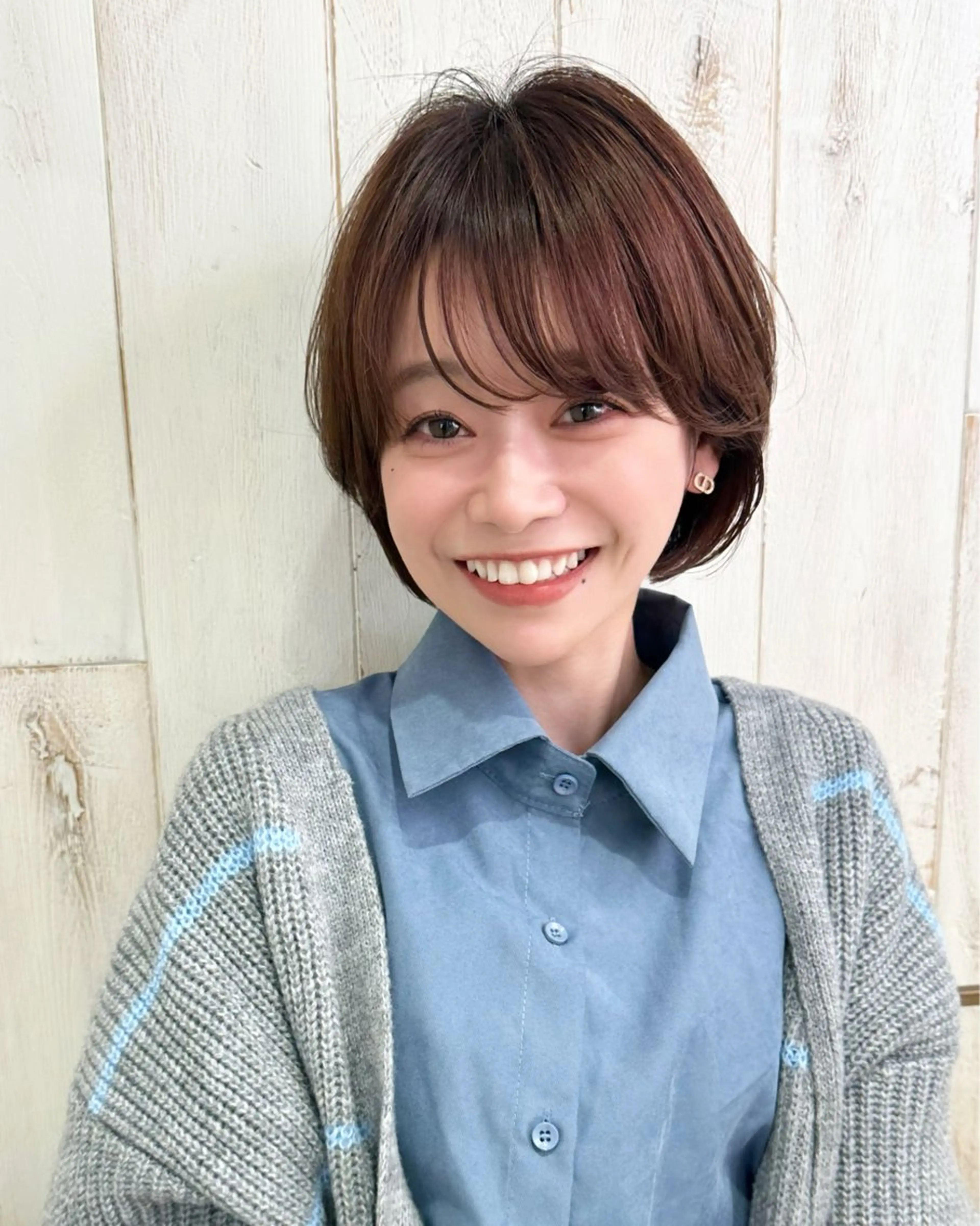 ショート カット トリートメント 縮毛矯正/ショート/ レイヤー/畑中正敏のヘアスタイル