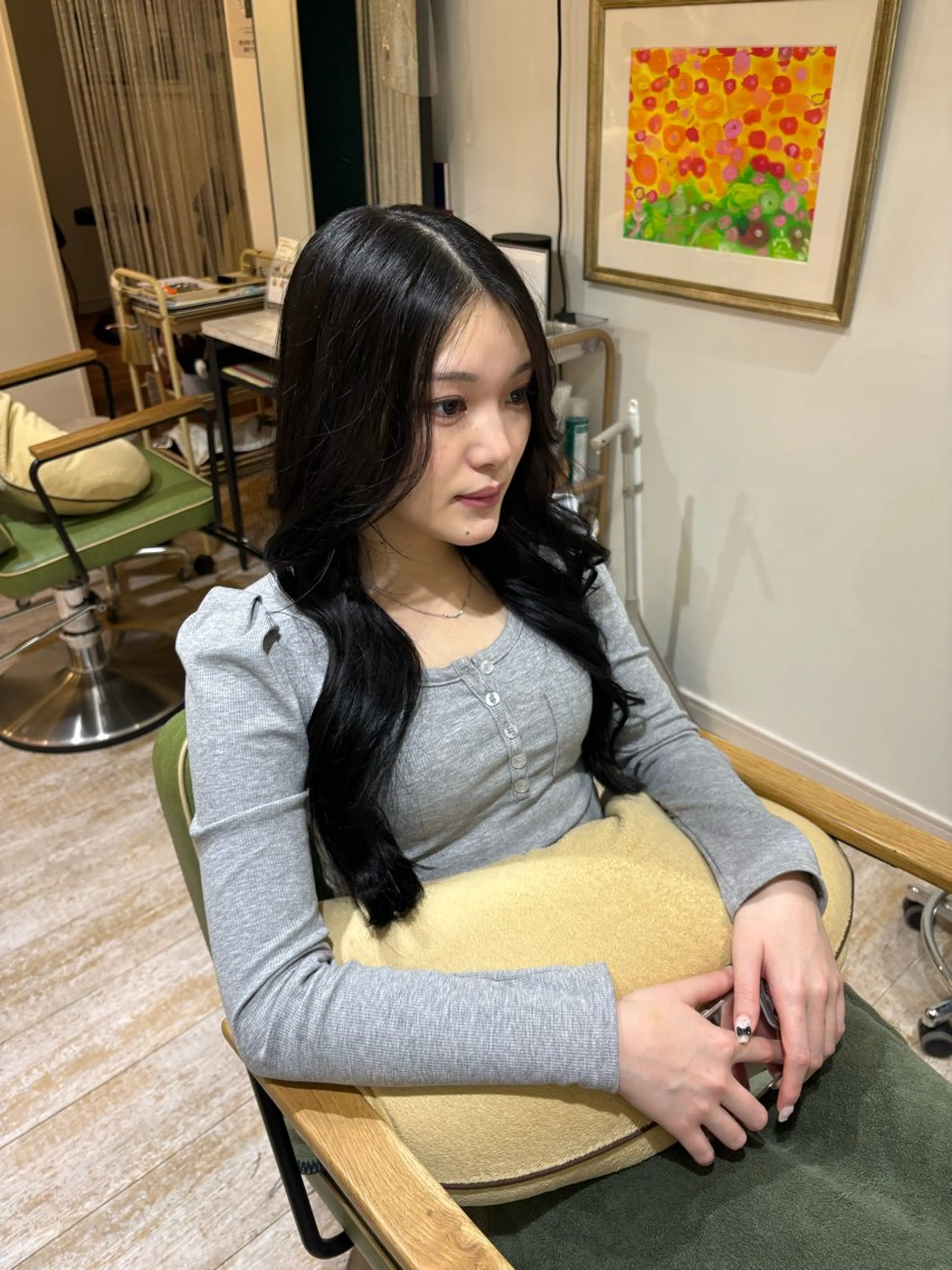 ロング カット ヘアセット AIN.ANLY.所属・顔まわりカット/レイ ヤーカット/小池 祐のヘアスタイル