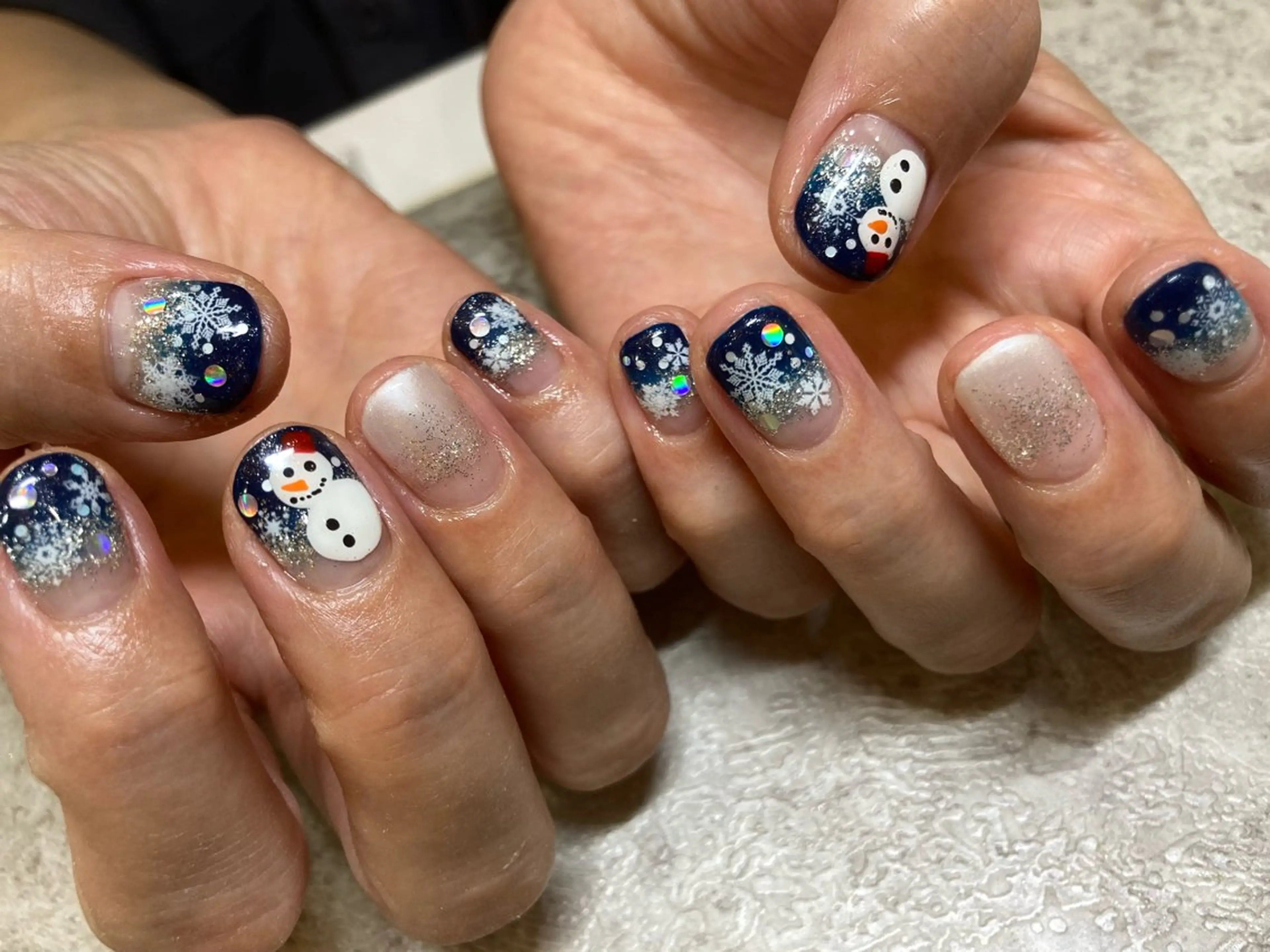 ネイル 冬ネイル nailist こがのネイルデザイン