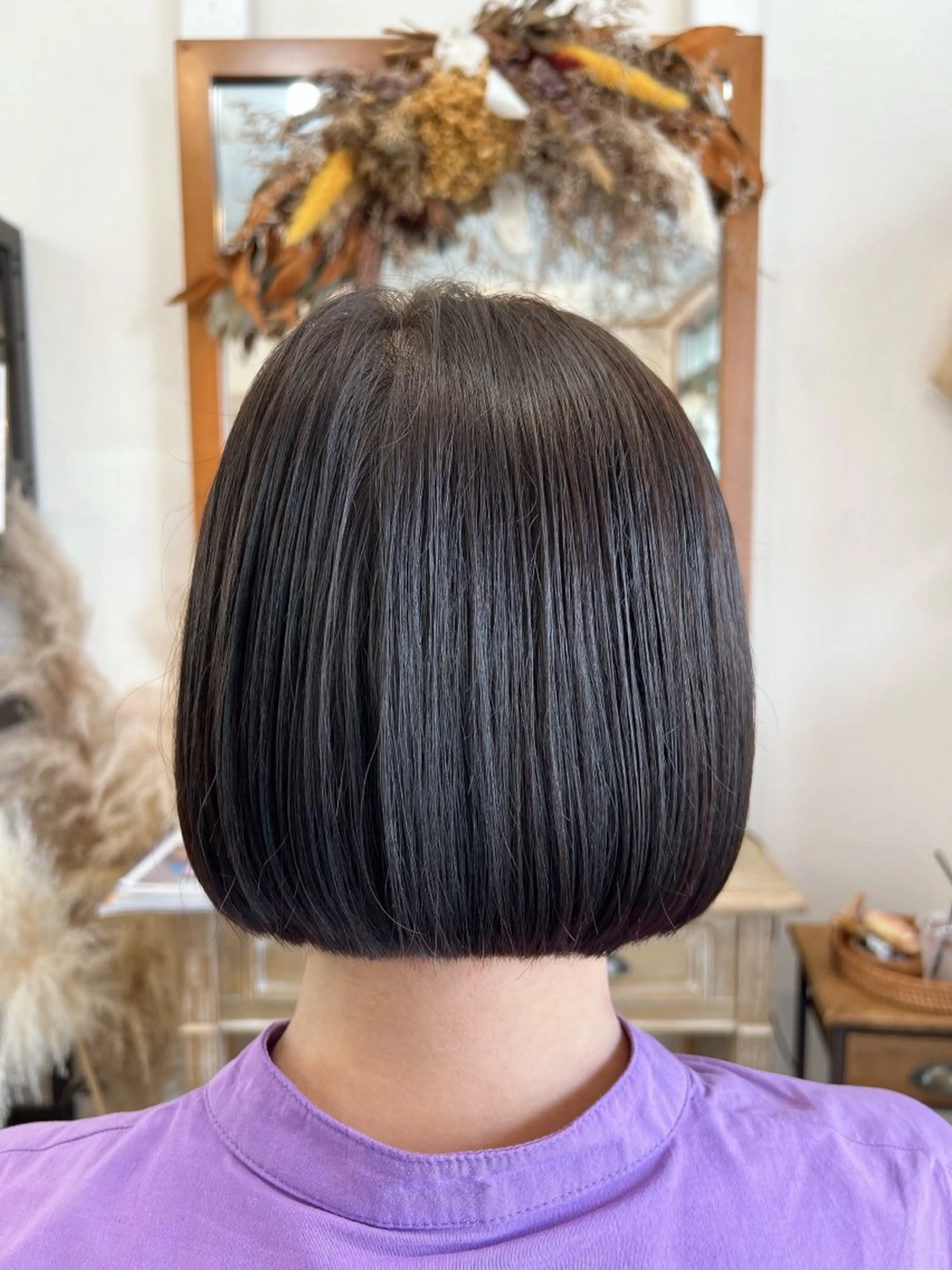 ミディアム カラー ボブ hair works raptureのヘアスタイル