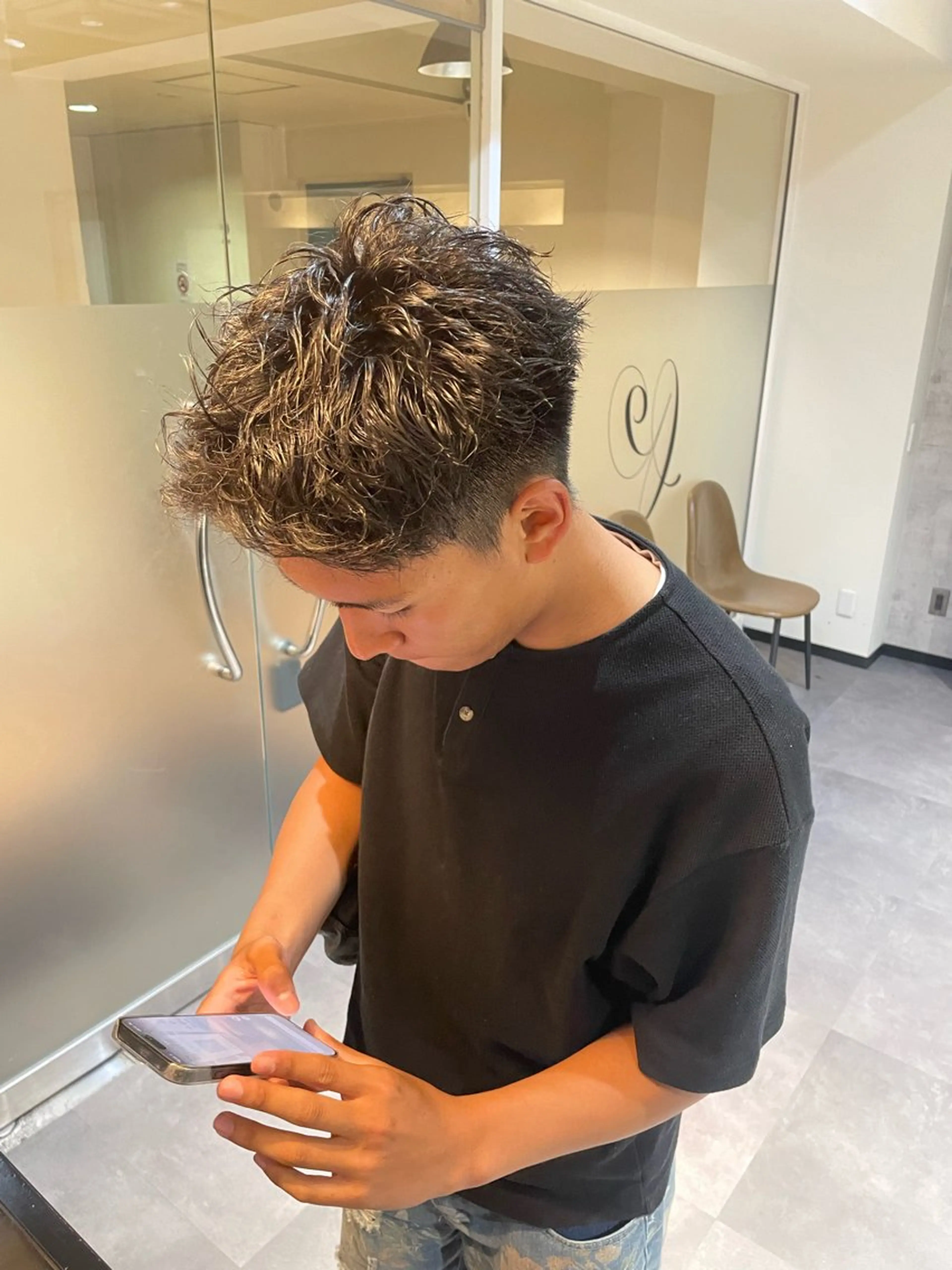 パーマ メンズ カット パーマ 💈メンズ職人 ルキト💈のヘアスタイル