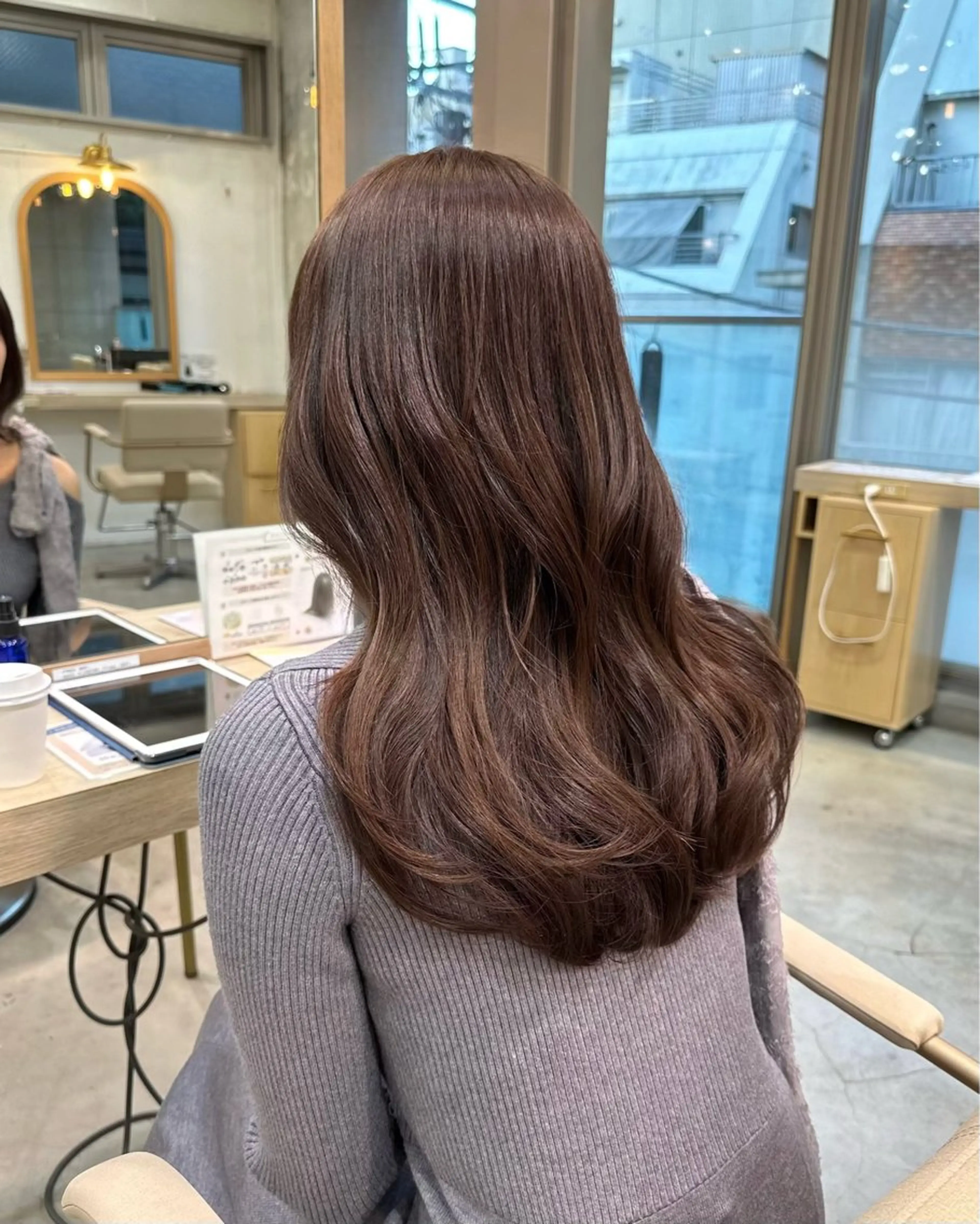 ✨🎀カット＋ワンカラー＋Aujua 4step トリートメント🎀✨超音波アイロン付き！の写真