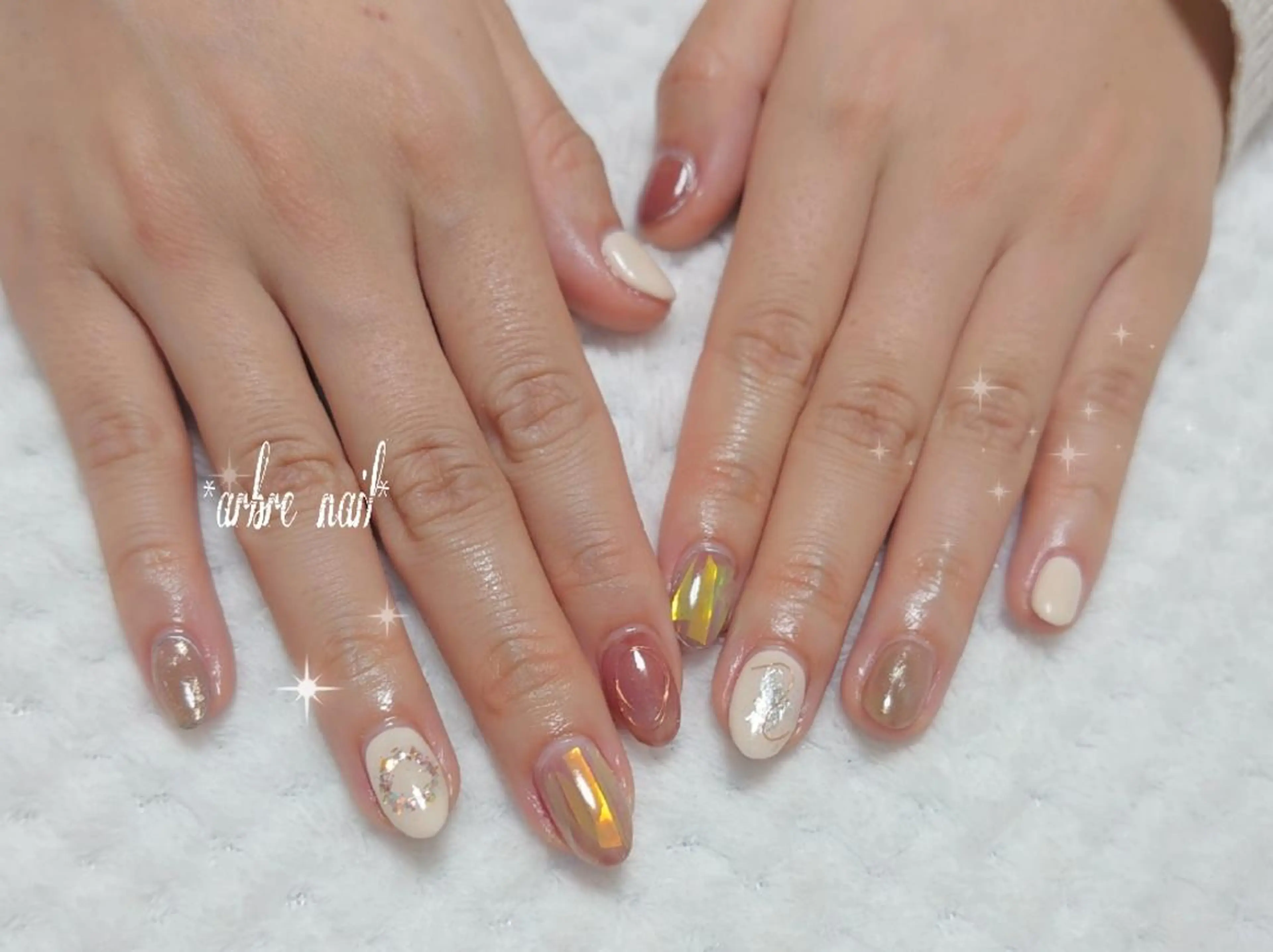 ネイル ＊arbre nail＊.アーブルネイル所属・✯.。 arbre  nail 。✯.のネイルデザイン