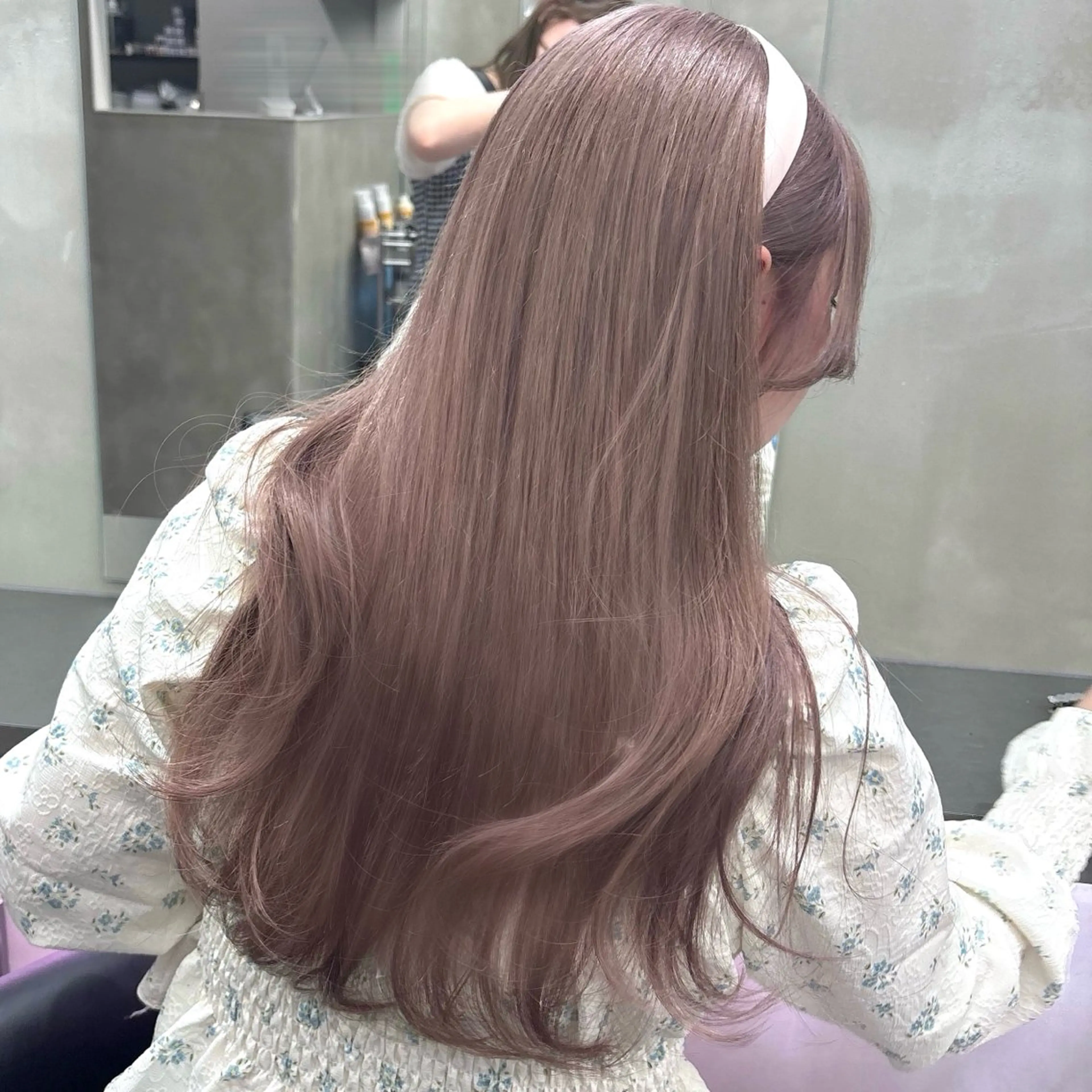 ロング カラー ヘアアレンジ ベージュカラー ミルキーベージュ ピンクカラー ピンクベージュ the path sora♡のヘアスタイル