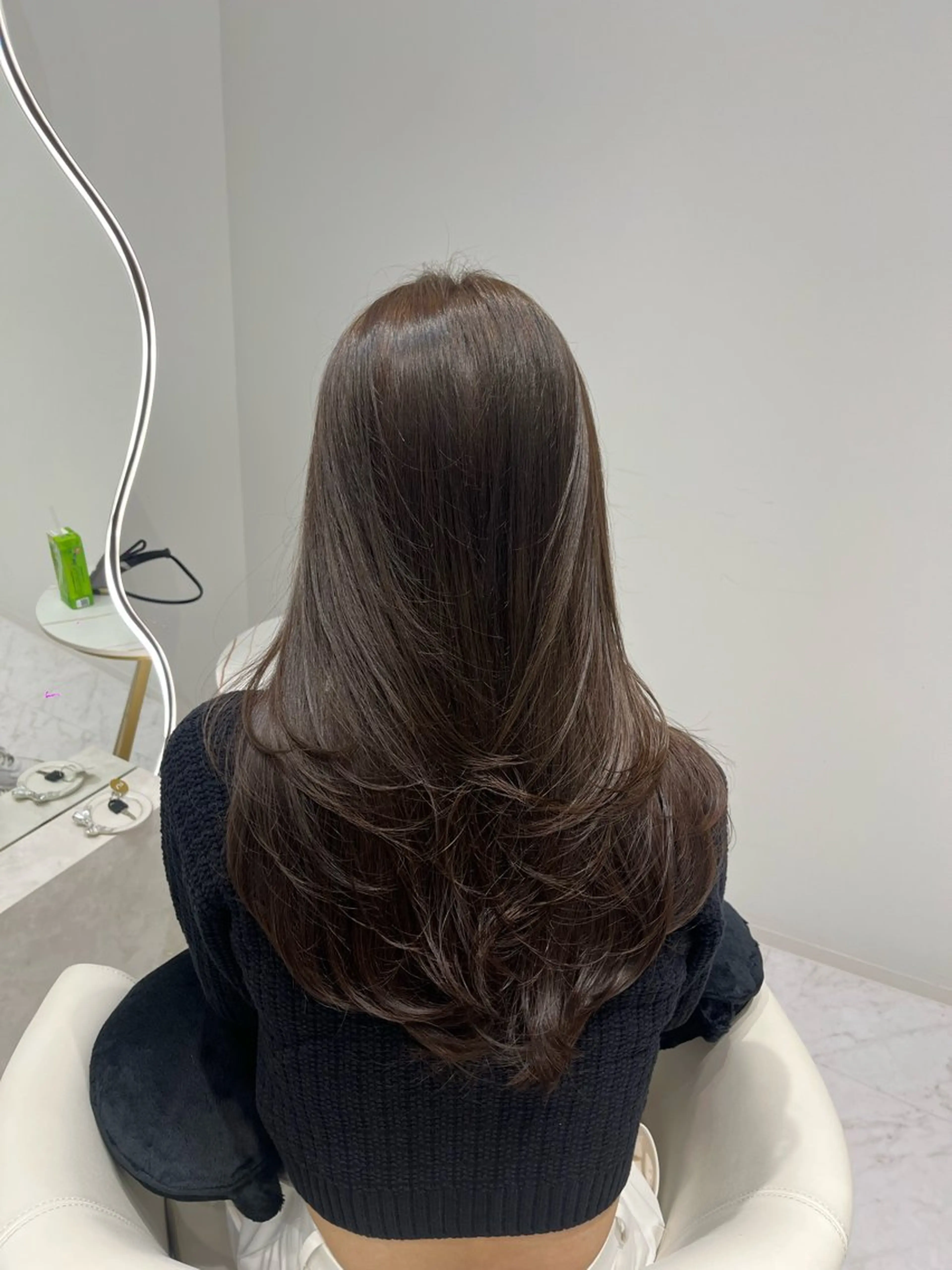 ロング カラー ブリーチ ブラウンカラー 透明感カラー ブリーチなしカラー 髪質改善 カット ヘアカラー トリートメント 名古屋/透明感カラー /韓国ヘア/高木梨帆のヘアスタイル