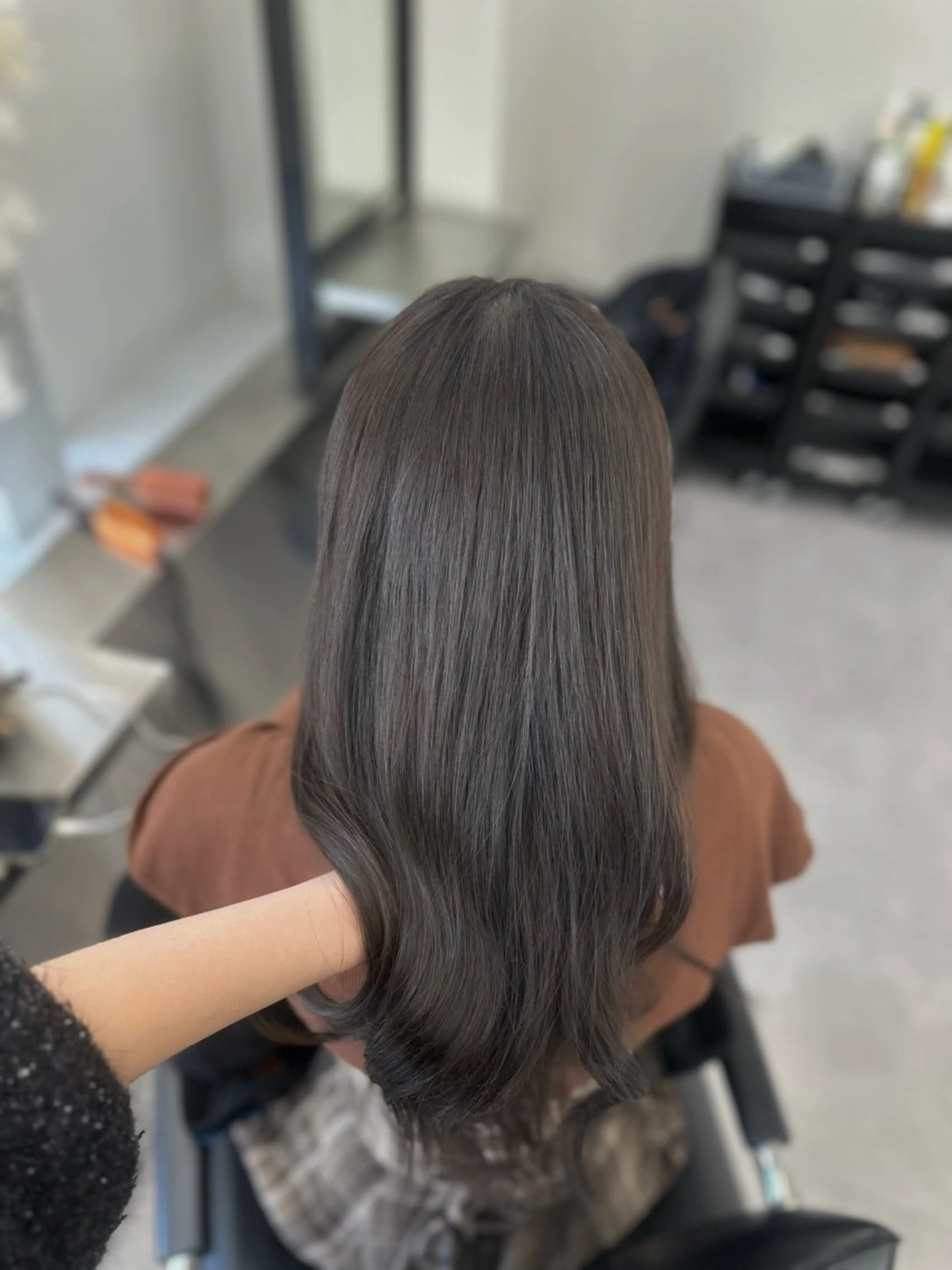 ロング カット ヘアカラー トリートメント 心斎橋艶カラー💖 ノノのヘアスタイル