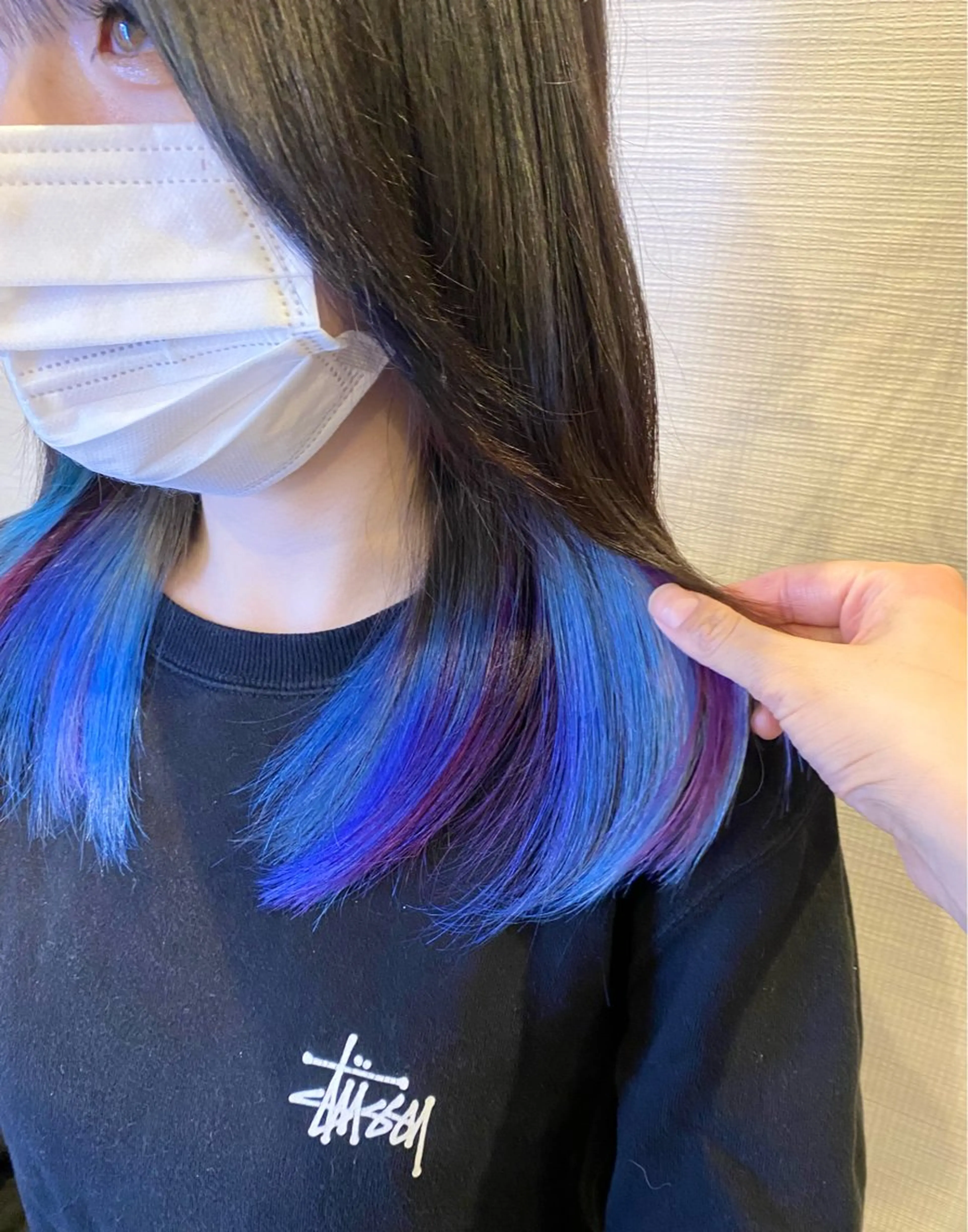 ミディアム カラー ユニコーンカラー ‎🤍透明感カラー 【仙川】セリナ‎🤍のヘアスタイル