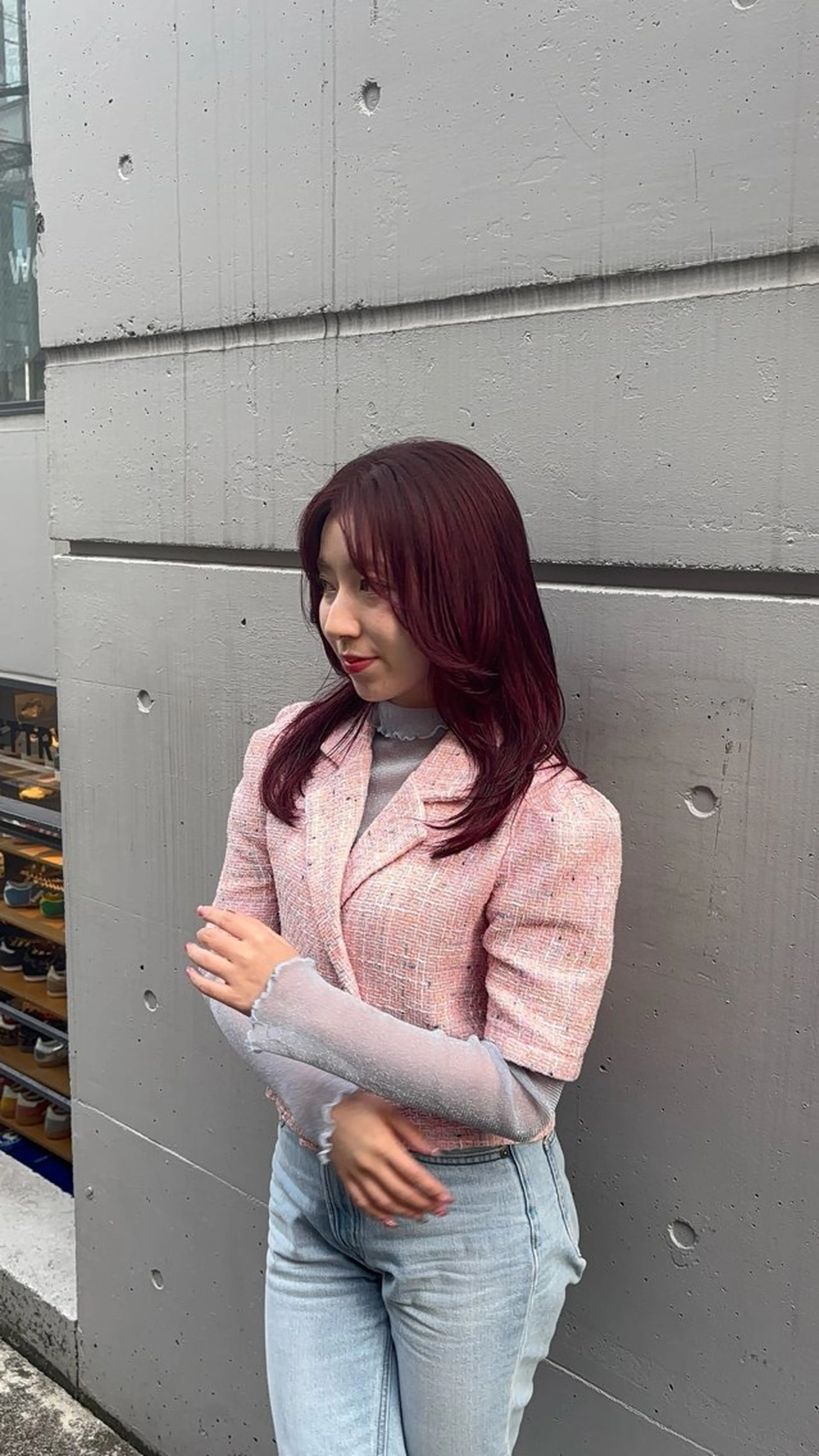 ロング ブリーチ縮毛矯正 ハイライト/Yutoのヘアスタイル