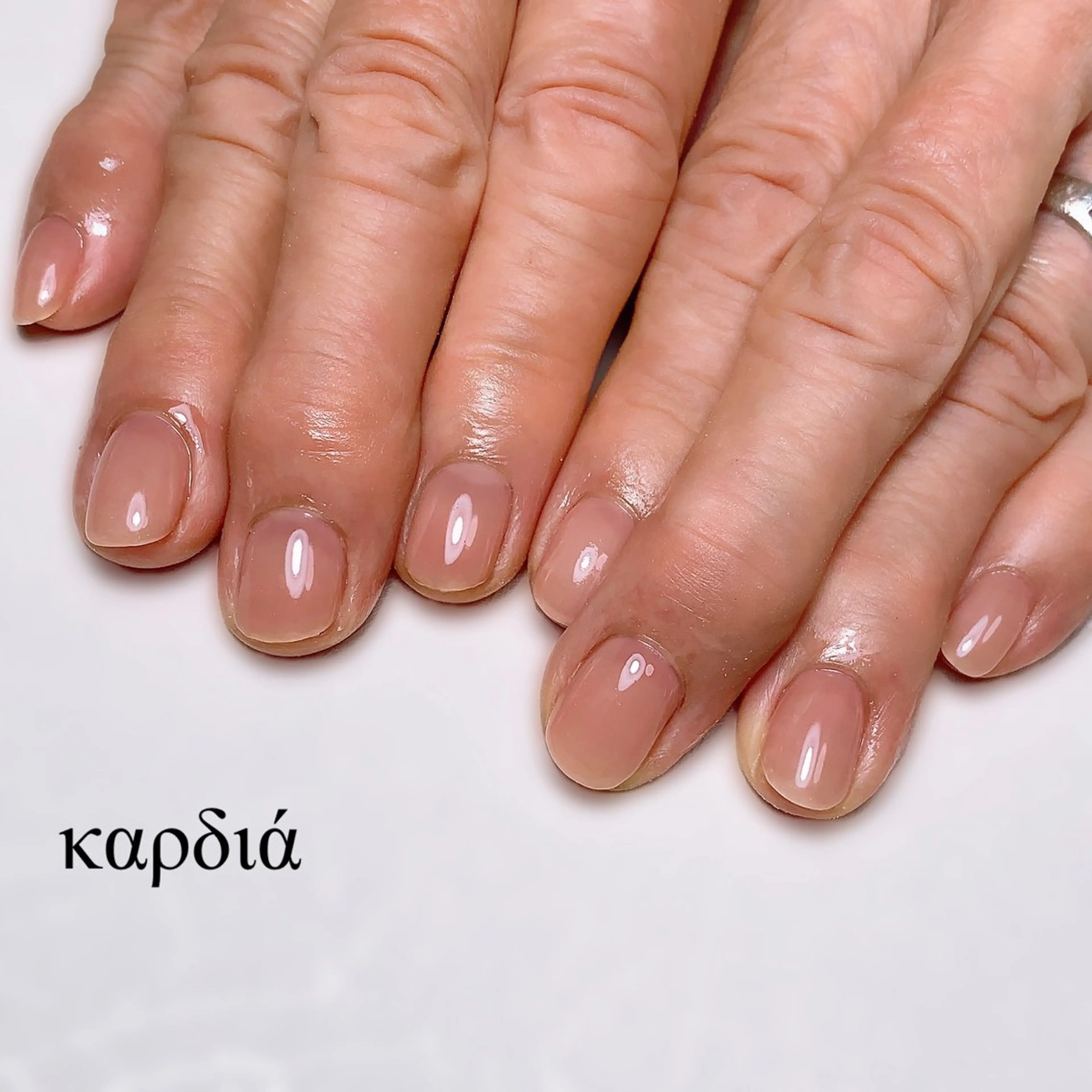 ネイル ハンドネイル καρδιά -ｶﾙﾃﾞｨｱ-のネイルデザイン