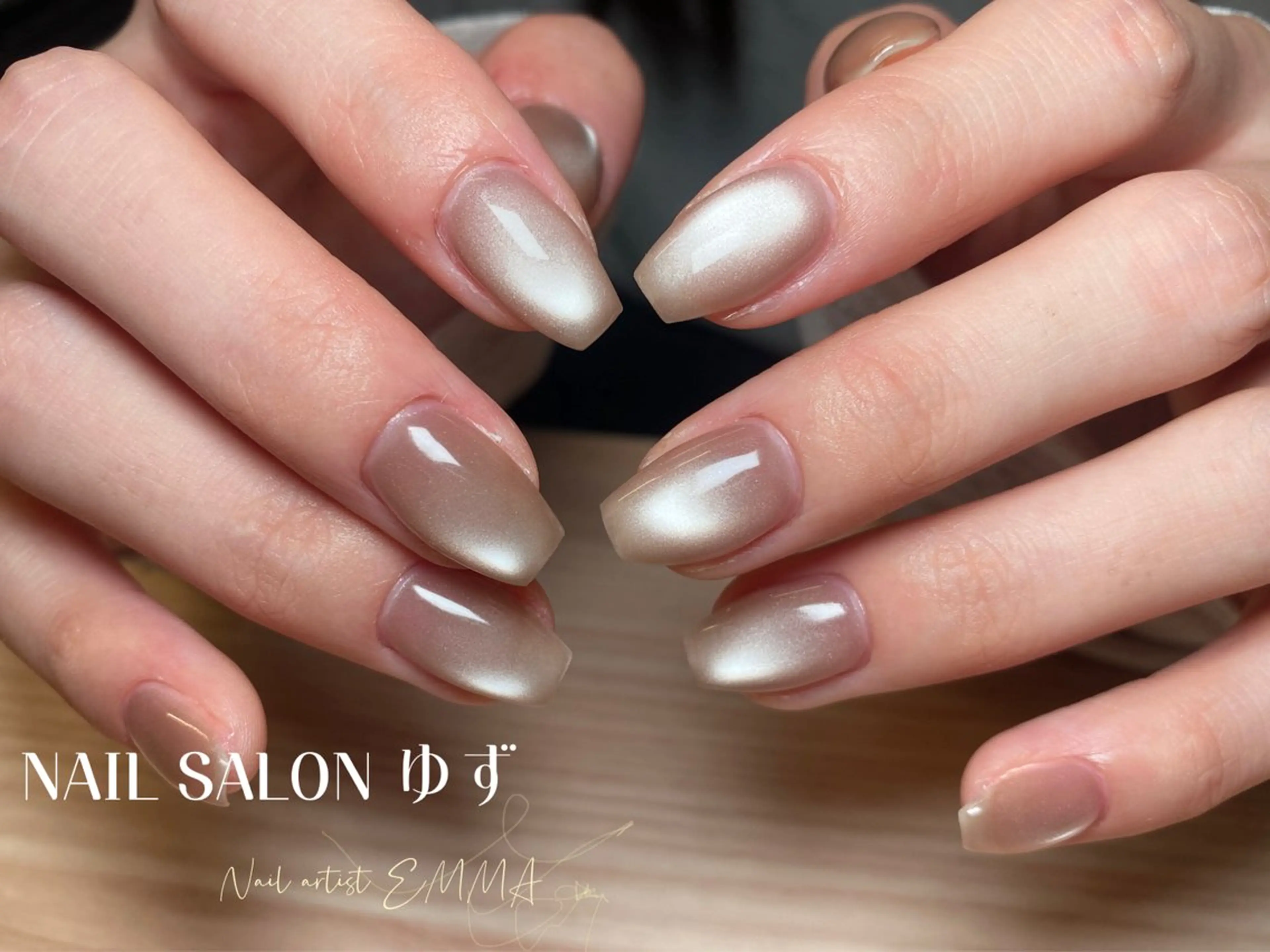 ネイル フラッシュネイル 韓国ネイル ラメ(グリッター) マグネットネイル オフィスネイル ハンドネイル 花澤 ネイルサロンのネイルデザイン