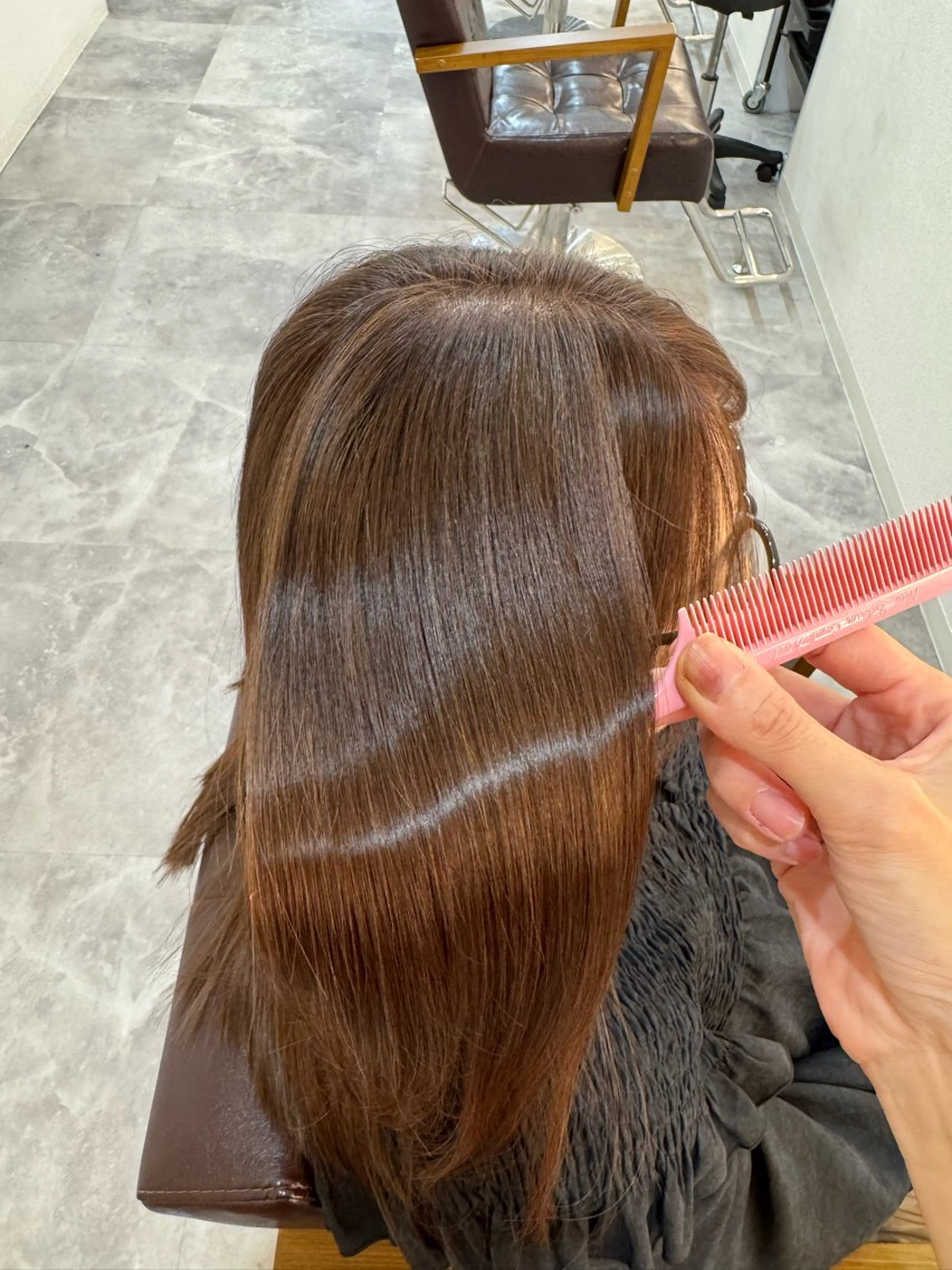 ロング 縮毛矯正 美髪矯正 SAORIのヘアスタイル