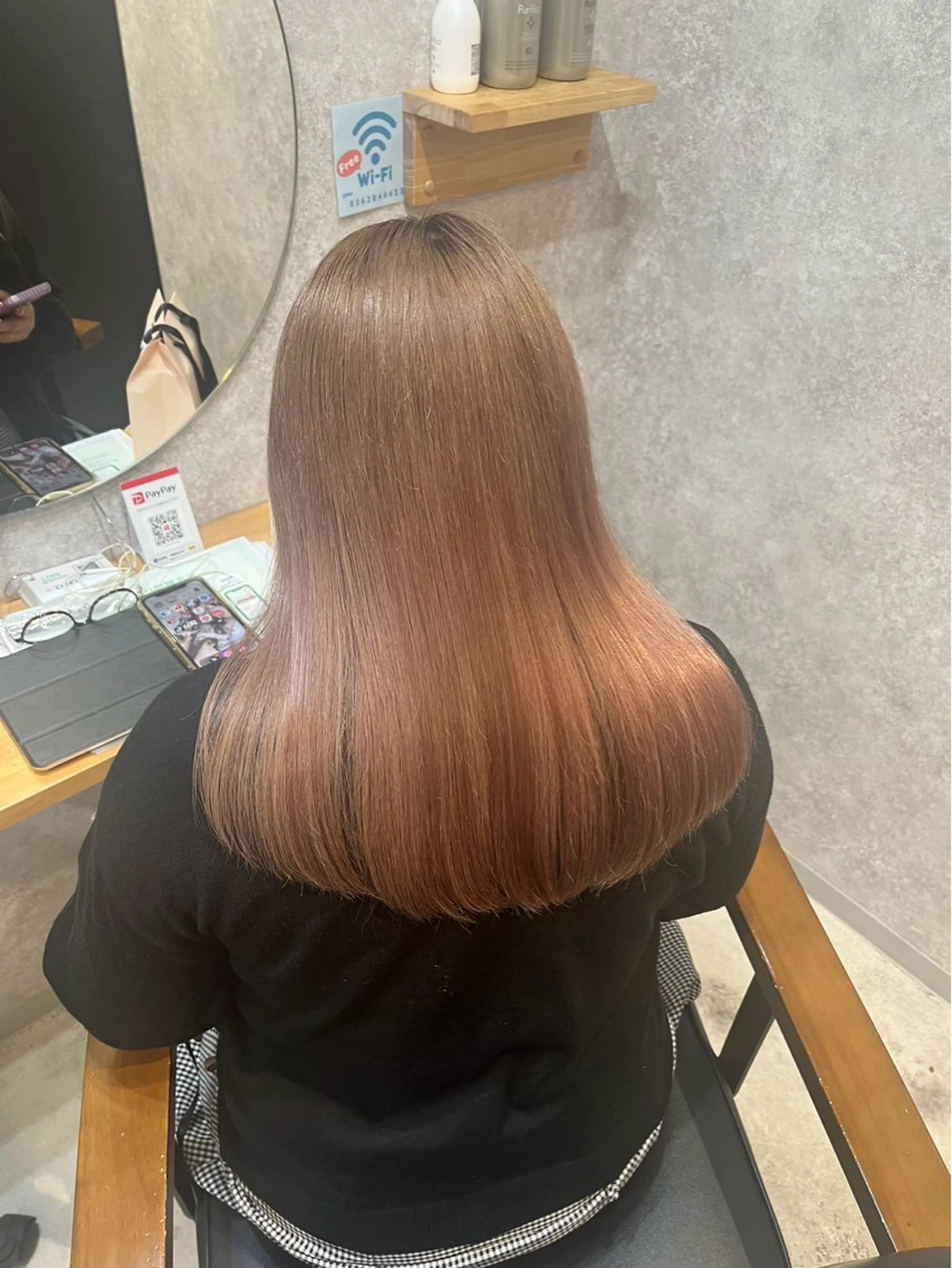 ロング ヘアカラー トリートメント ハモチユウゴ 髪質改善/縮毛矯正のヘアスタイル