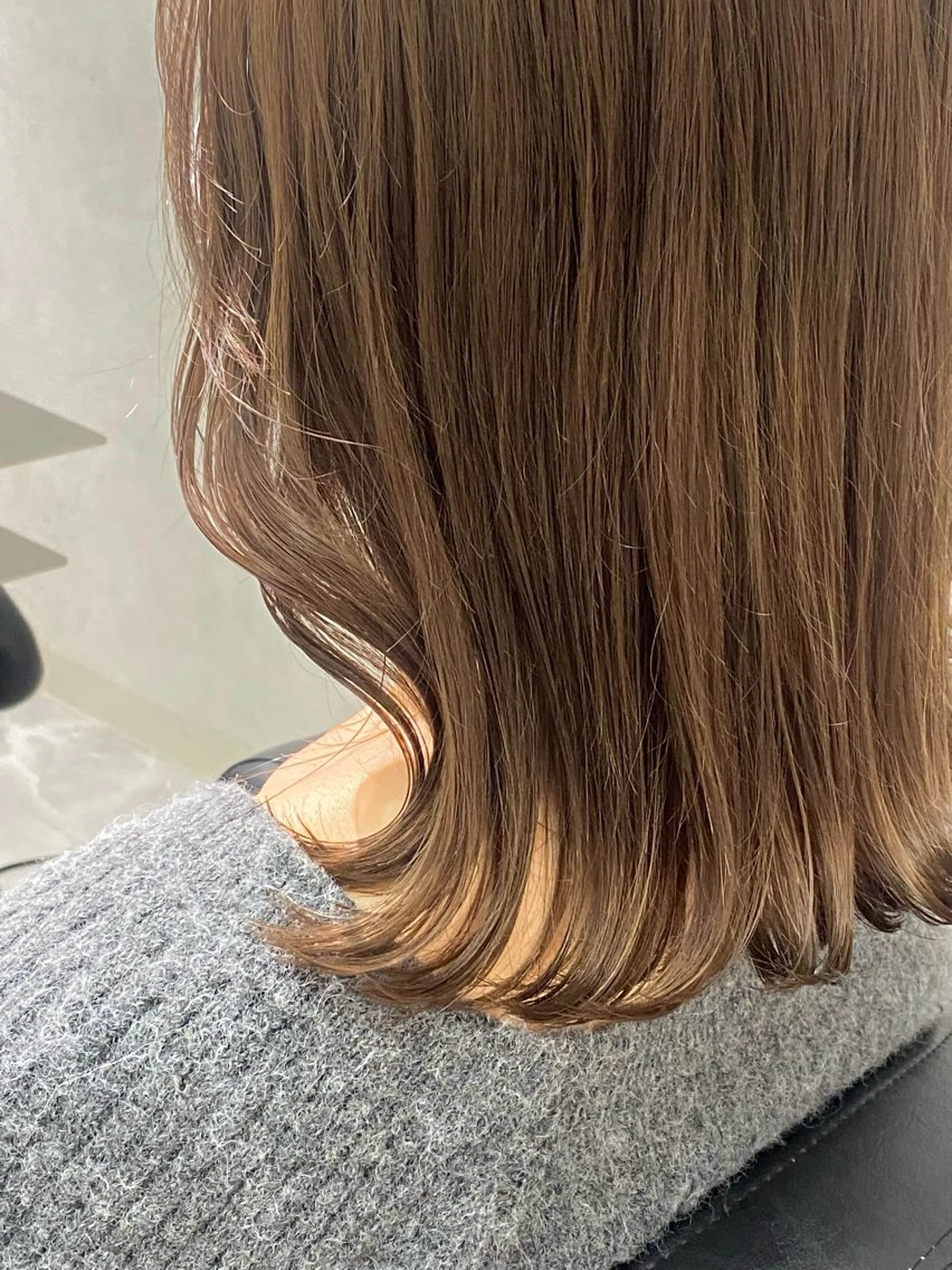 ミディアム カラー カット ヘアカラー トリートメント 透明感カラー/当日予 約OK🤍〔杉野葵〕のヘアスタイル