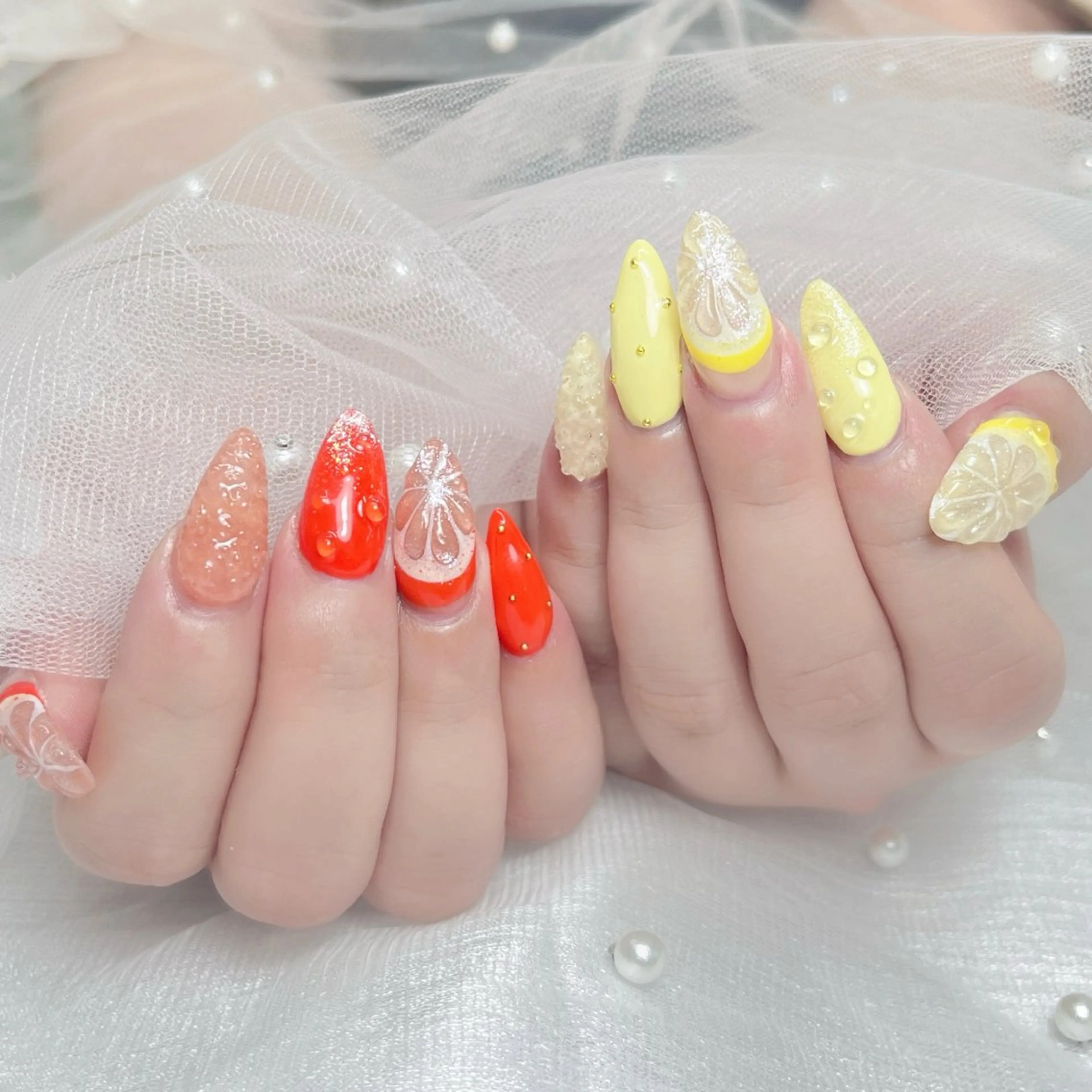 ネイル アートネイル ジェルネイル キラキラネイル 持ち込み ワンホンネイル ハンドネイル ハンドケア Panda chan Novaのネイルデザイン