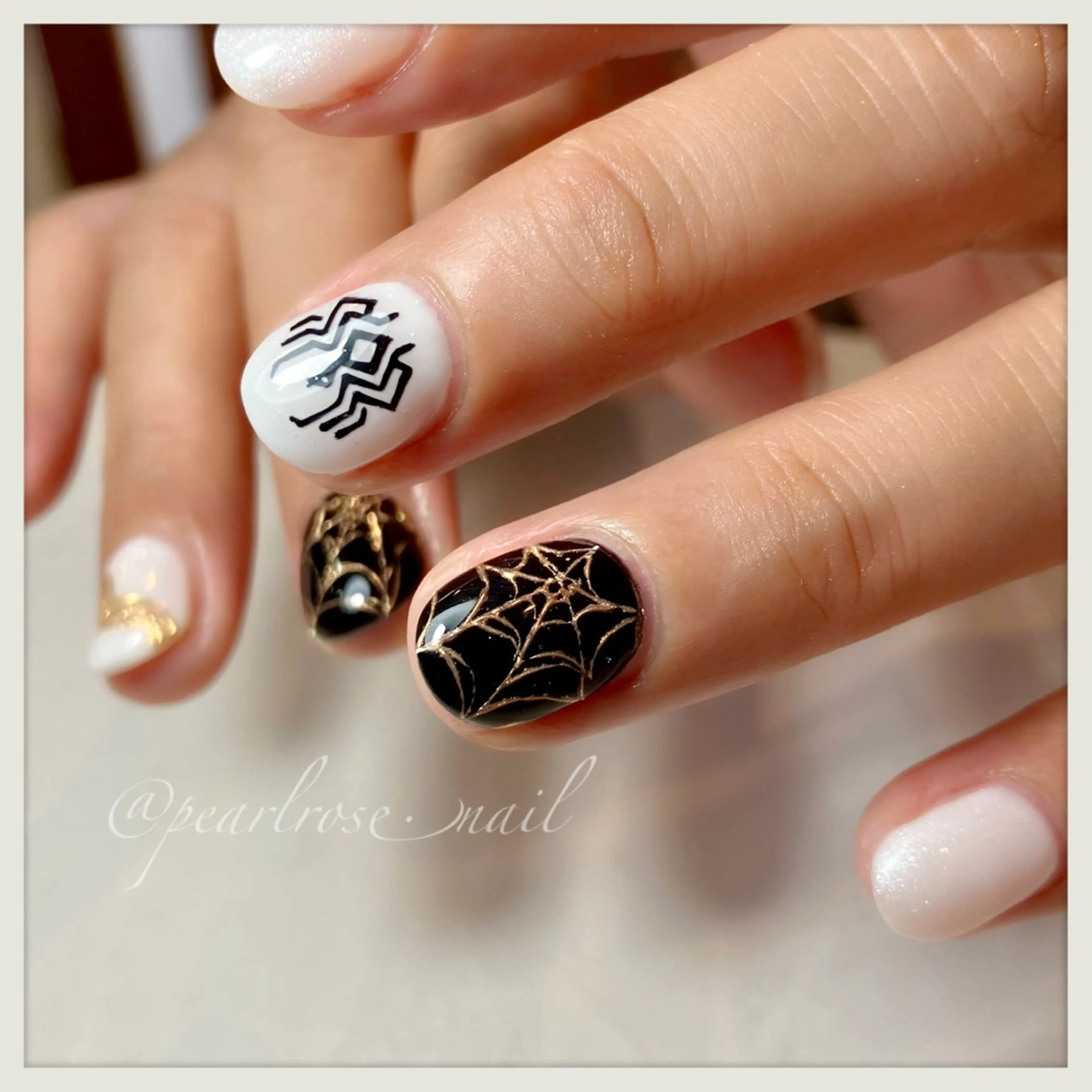 ネイル ハンドネイル Beauty salon Ryu・ange所属・PEARL ROSE パールローズのネイルデザイン