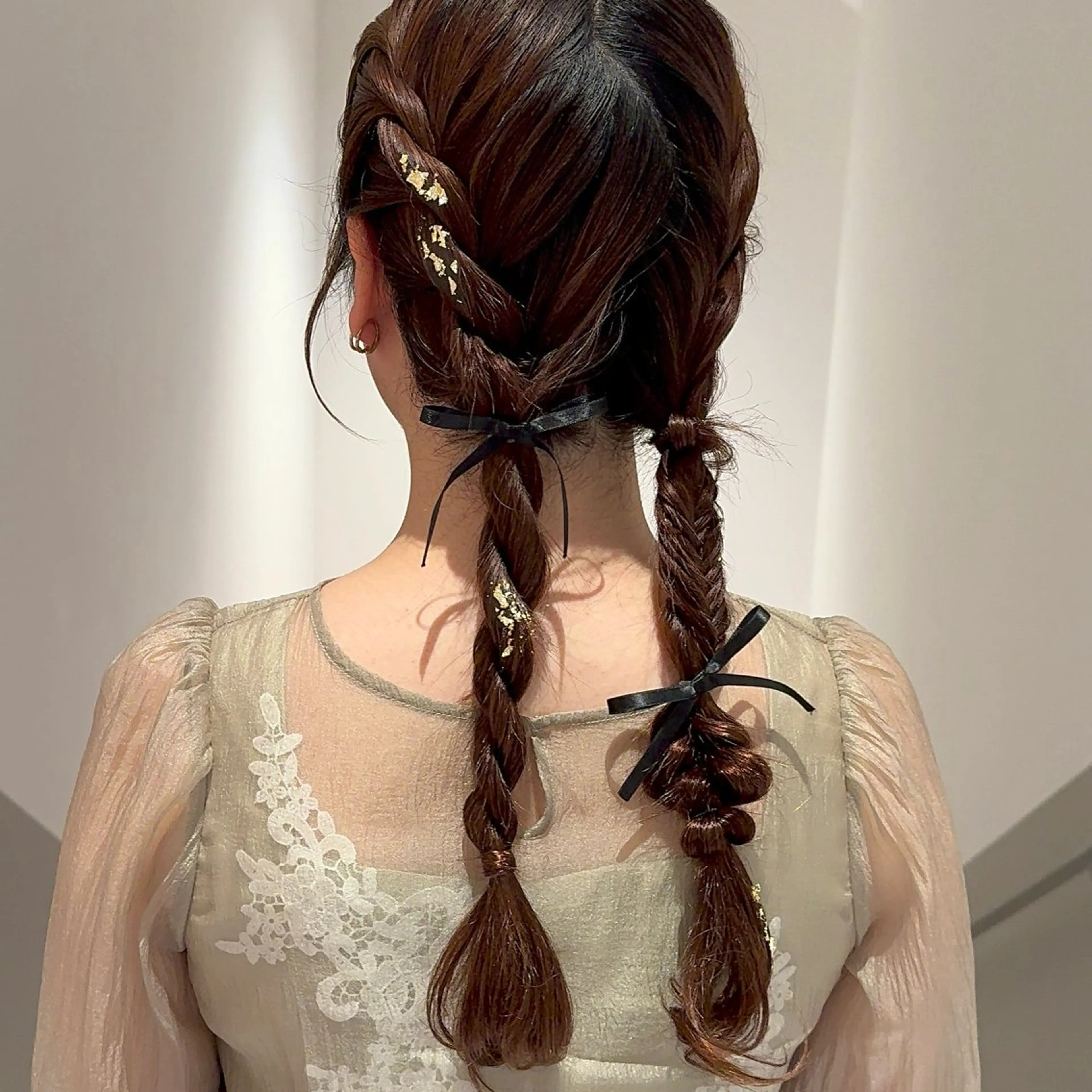 ロング カラー ヘアアレンジ 結婚式・ブライダル ロング 小野寺瑞希 /最小顔カットのヘアスタイル