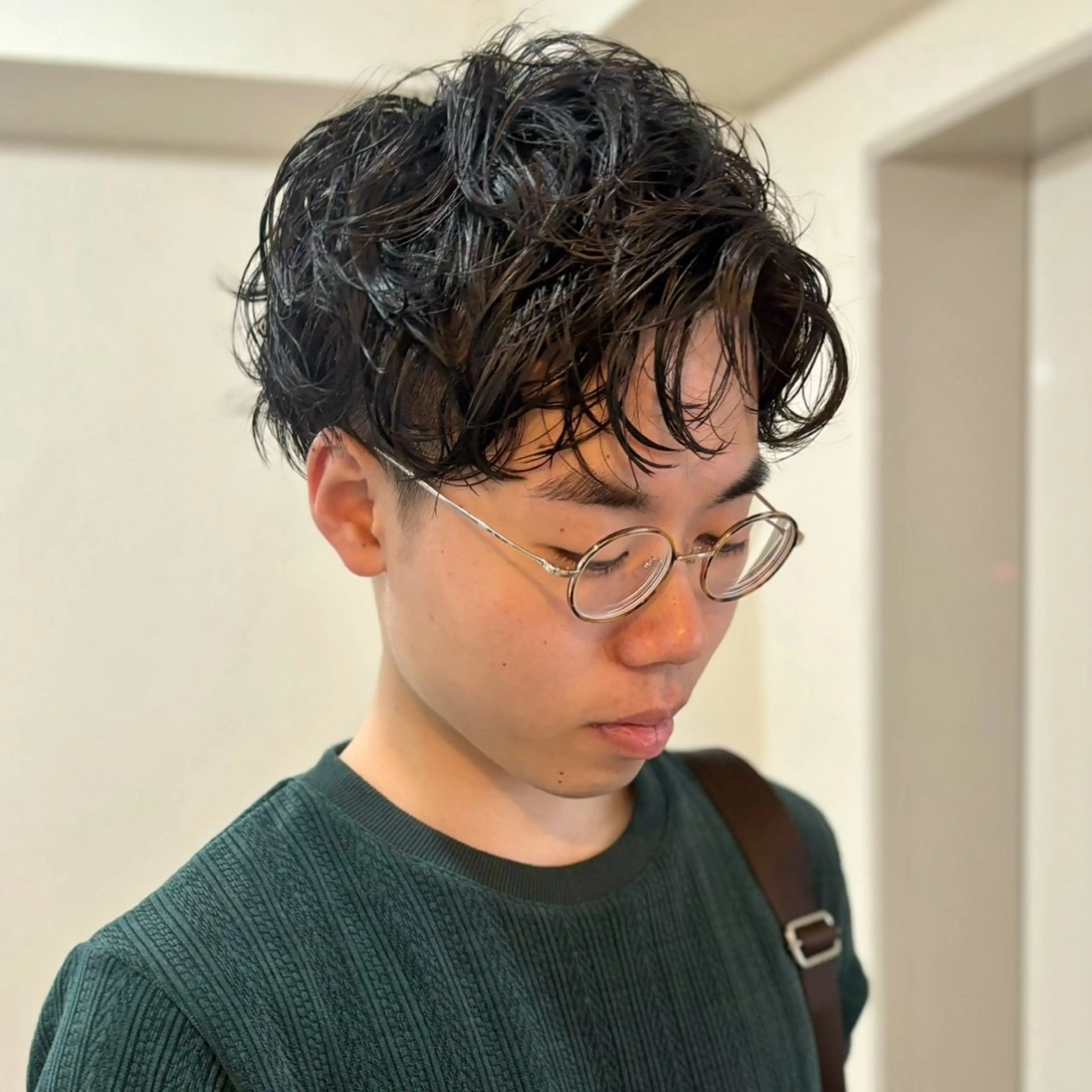 ショート パーマ メンズ icie所属・大阪ヴィーガンサロン KANAKOのヘアスタイル