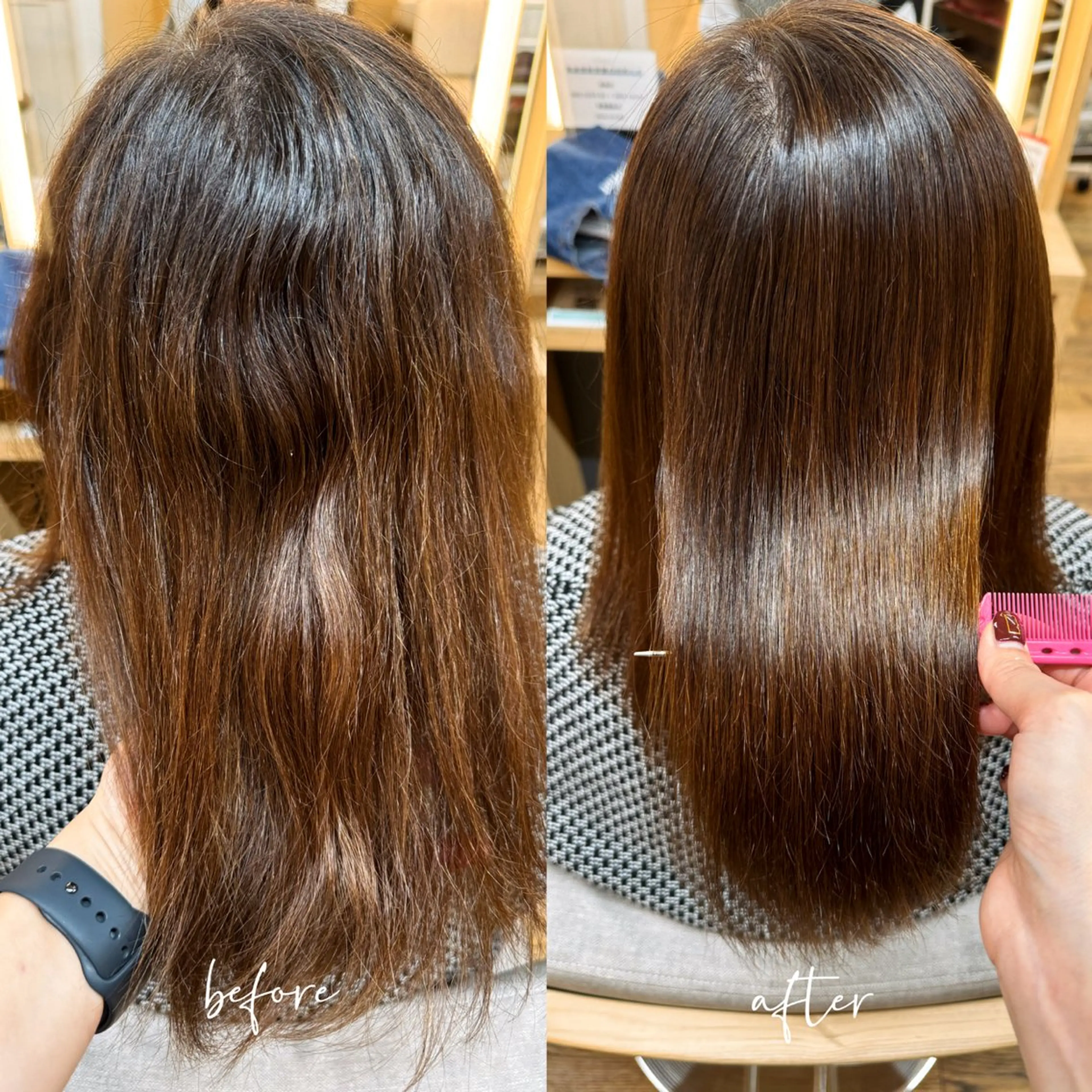 【平日限定】ミニモ学割⭐︎髪質改善縮毛矯正・3stepトリートメントの写真