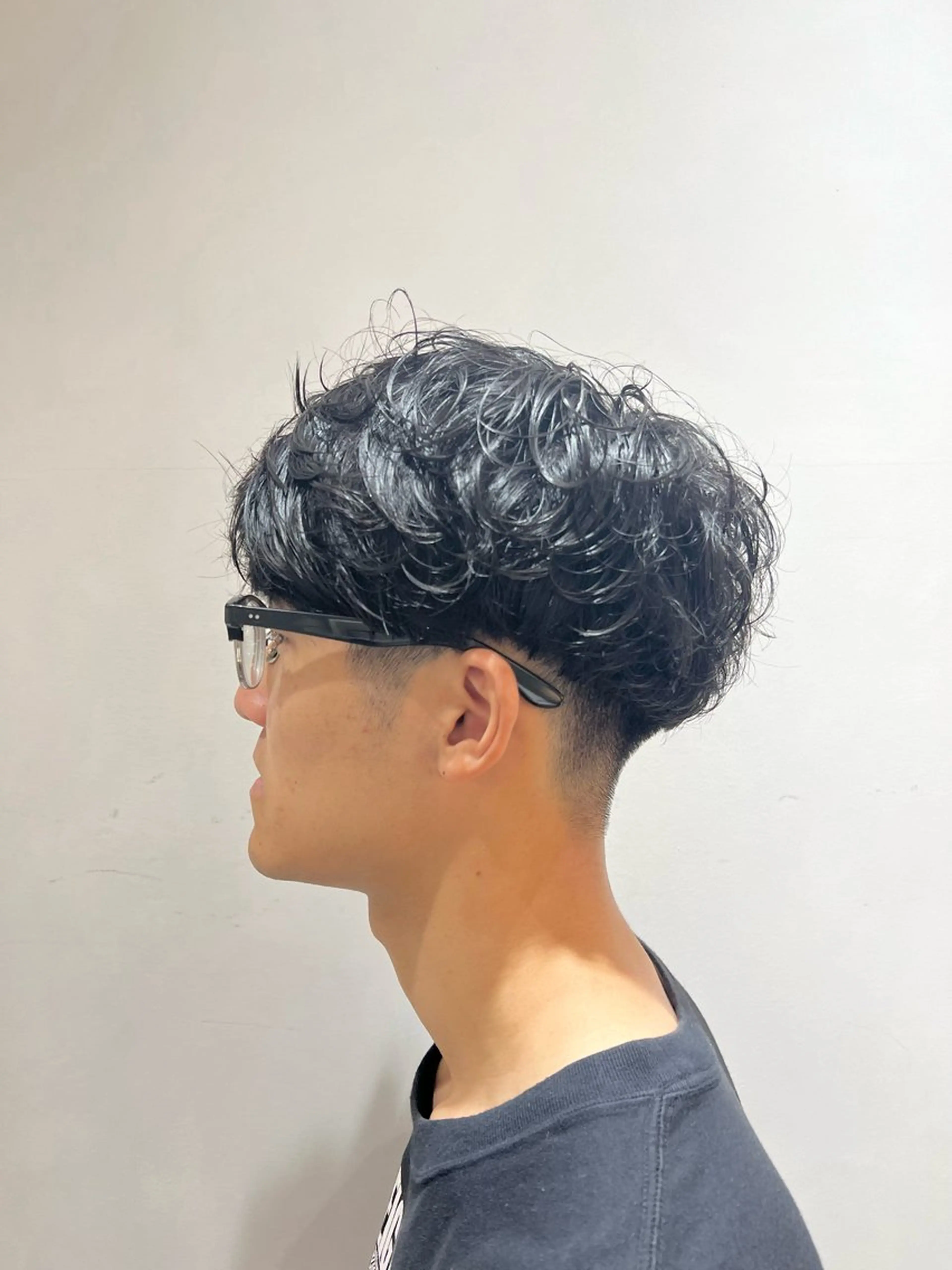 カット+シャドウパーマの写真