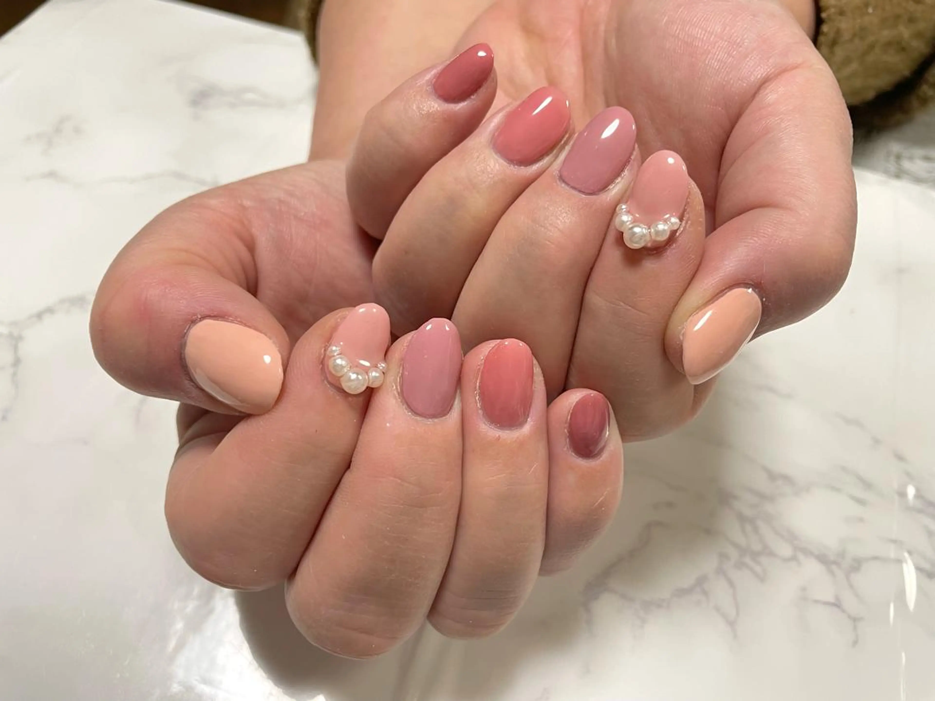 ネイル ワンカラーネイル ハンドネイル PｰPOP所属・青木 ひろえのネイルデザイン