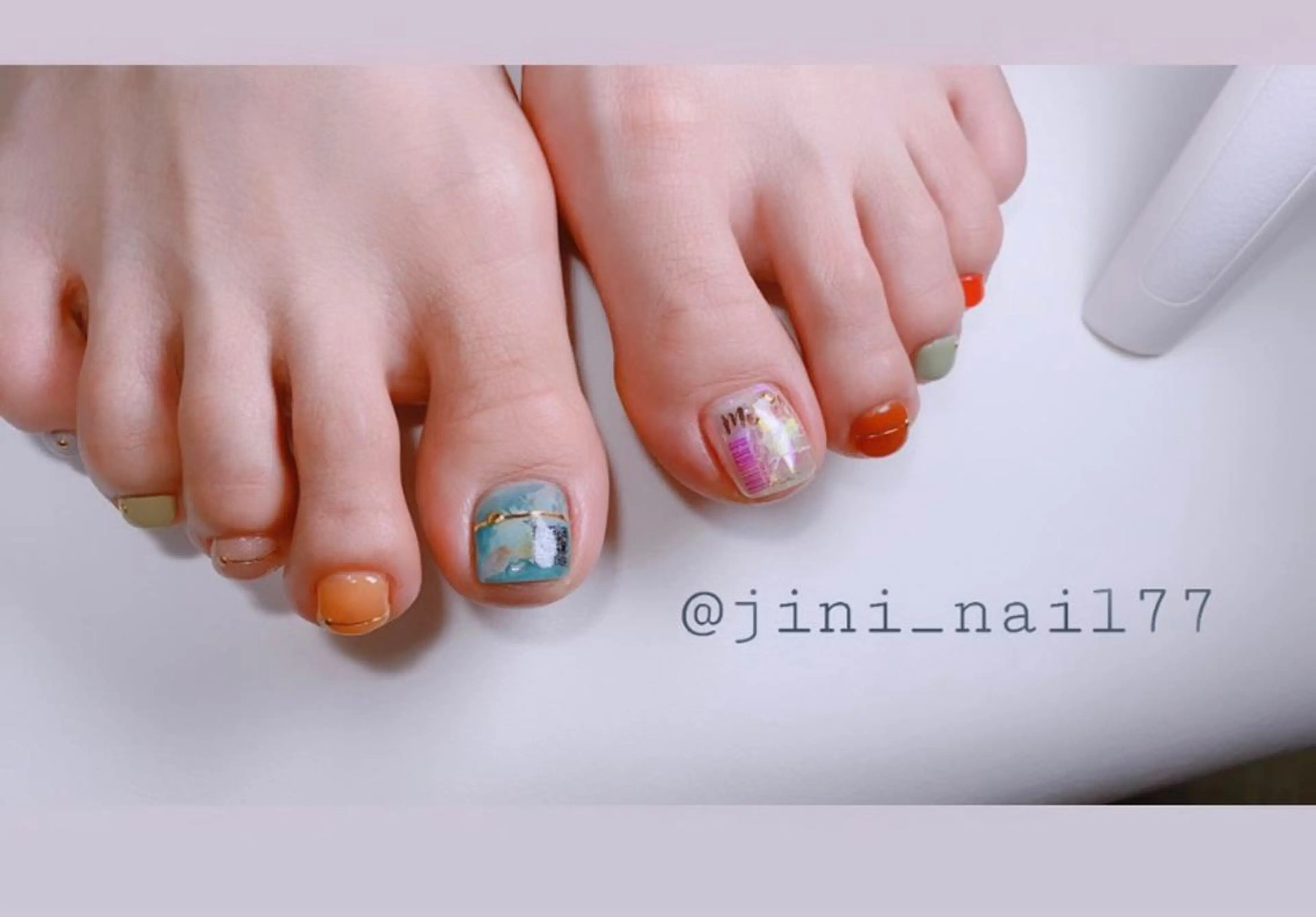 ネイル フットネイル JINI NAIL所属・ジニ ネイルのネイルデザイン