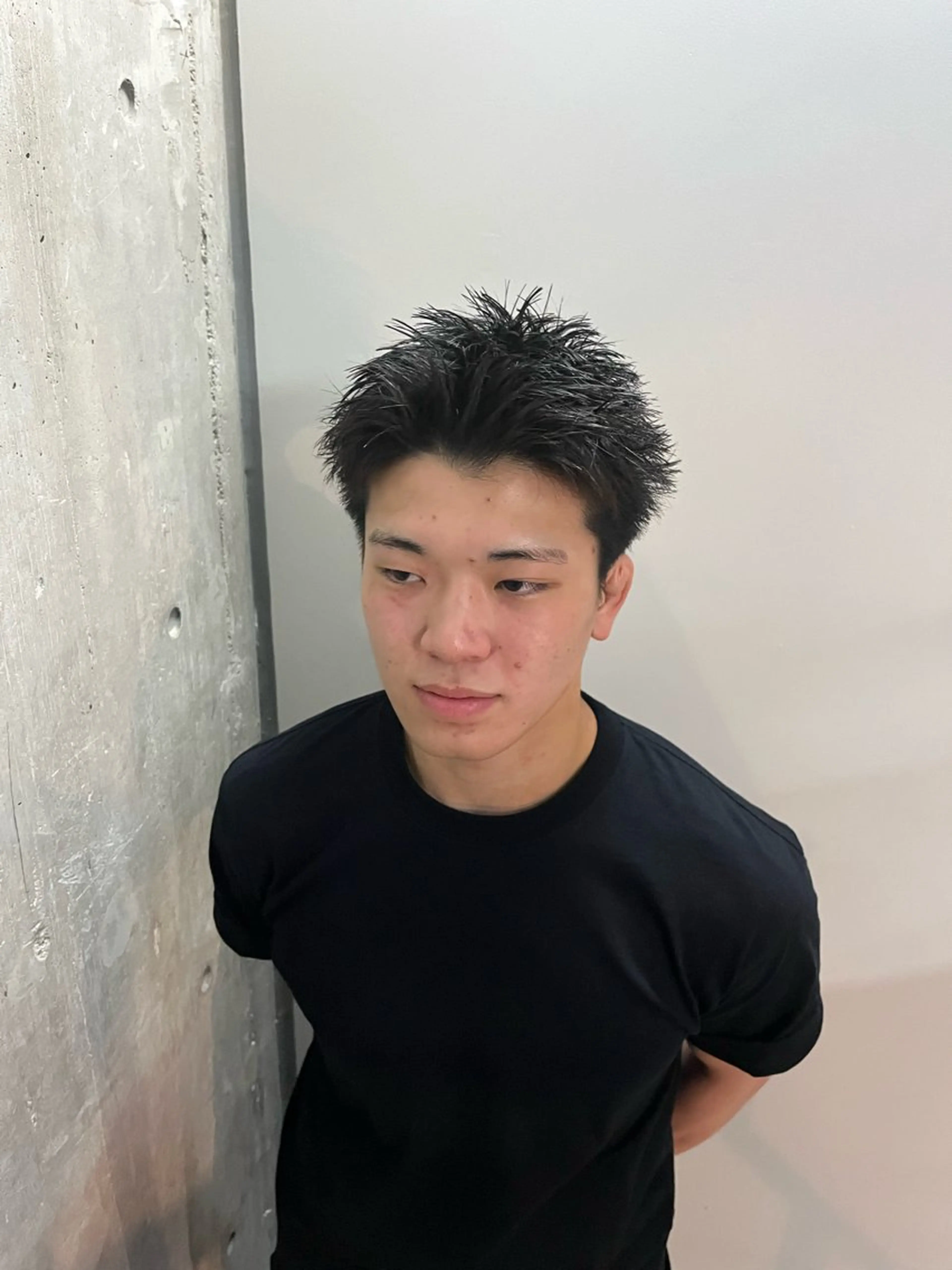 ショート カラー パーマ メンズ メンズパーマ メンズショート スパイキーショート ショートヘア カット 🔥メンズ 特化🔥菊水皐暉🔥のヘアスタイル