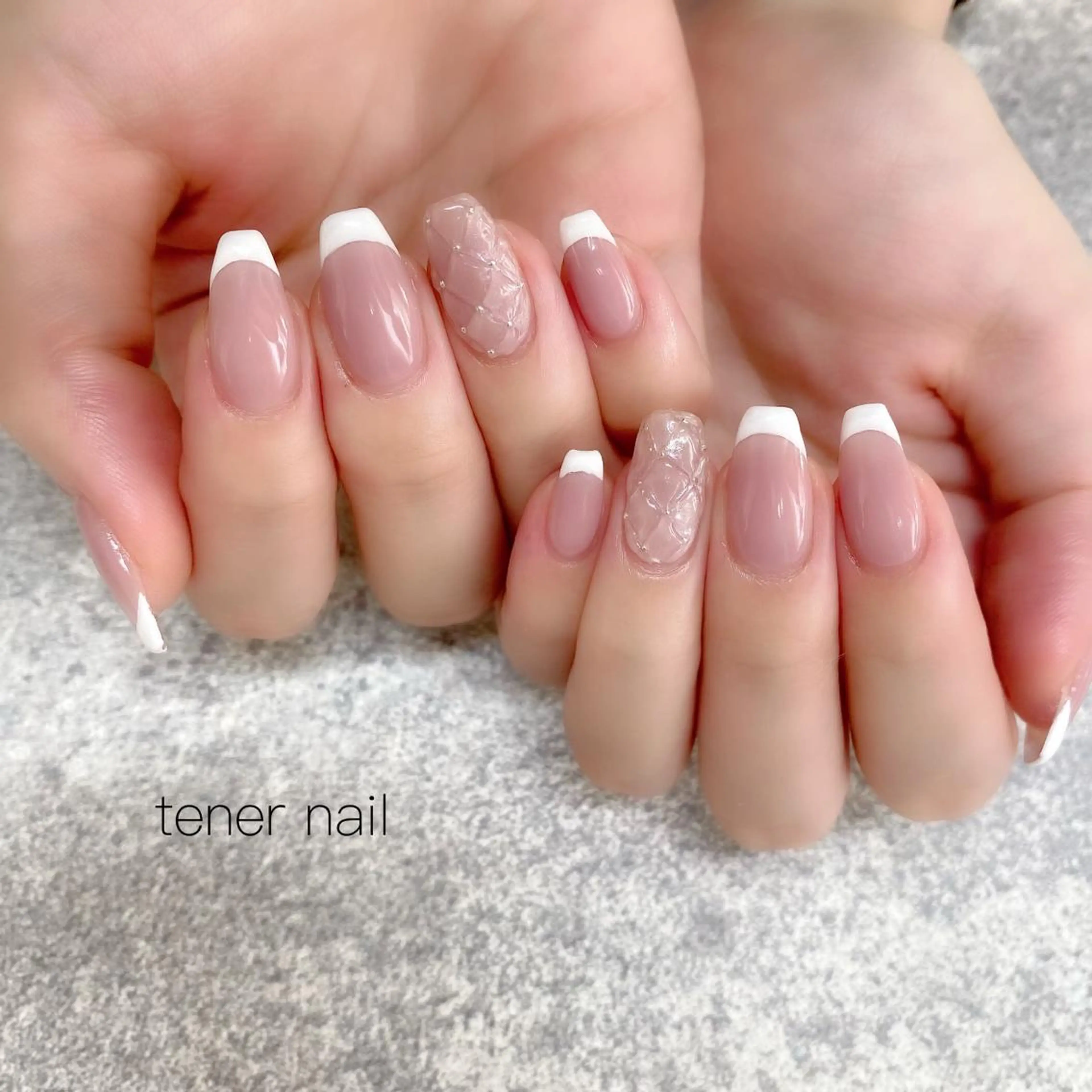 ネイル フレンチネイル tener  nail  テネルネイル所属・テネルネイル tener nailのネイルデザイン