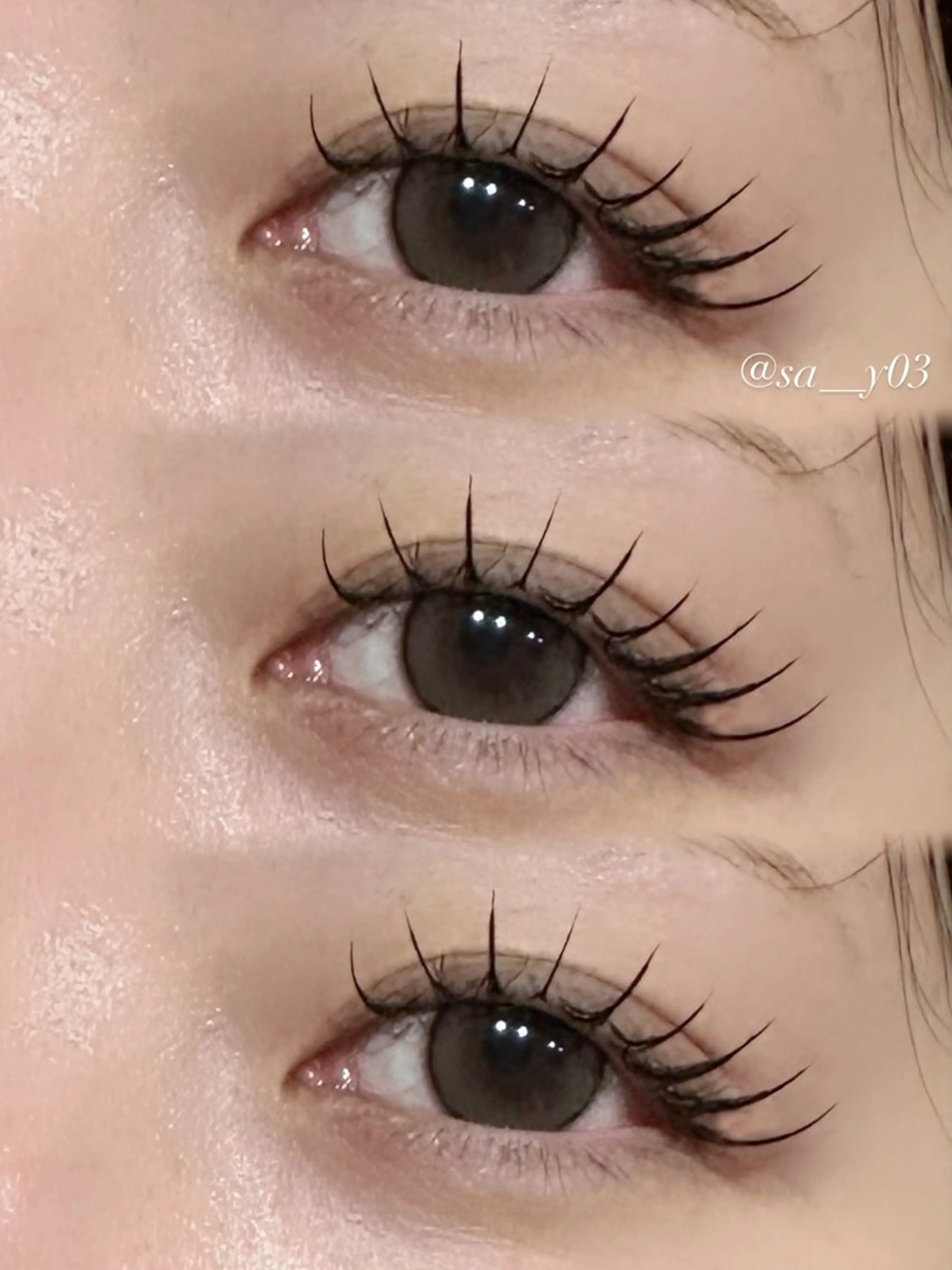 マツエク・マツパ 目尻長め BOOBEE eyelash所属・山下 紗采のマツエク・マツパデザイン