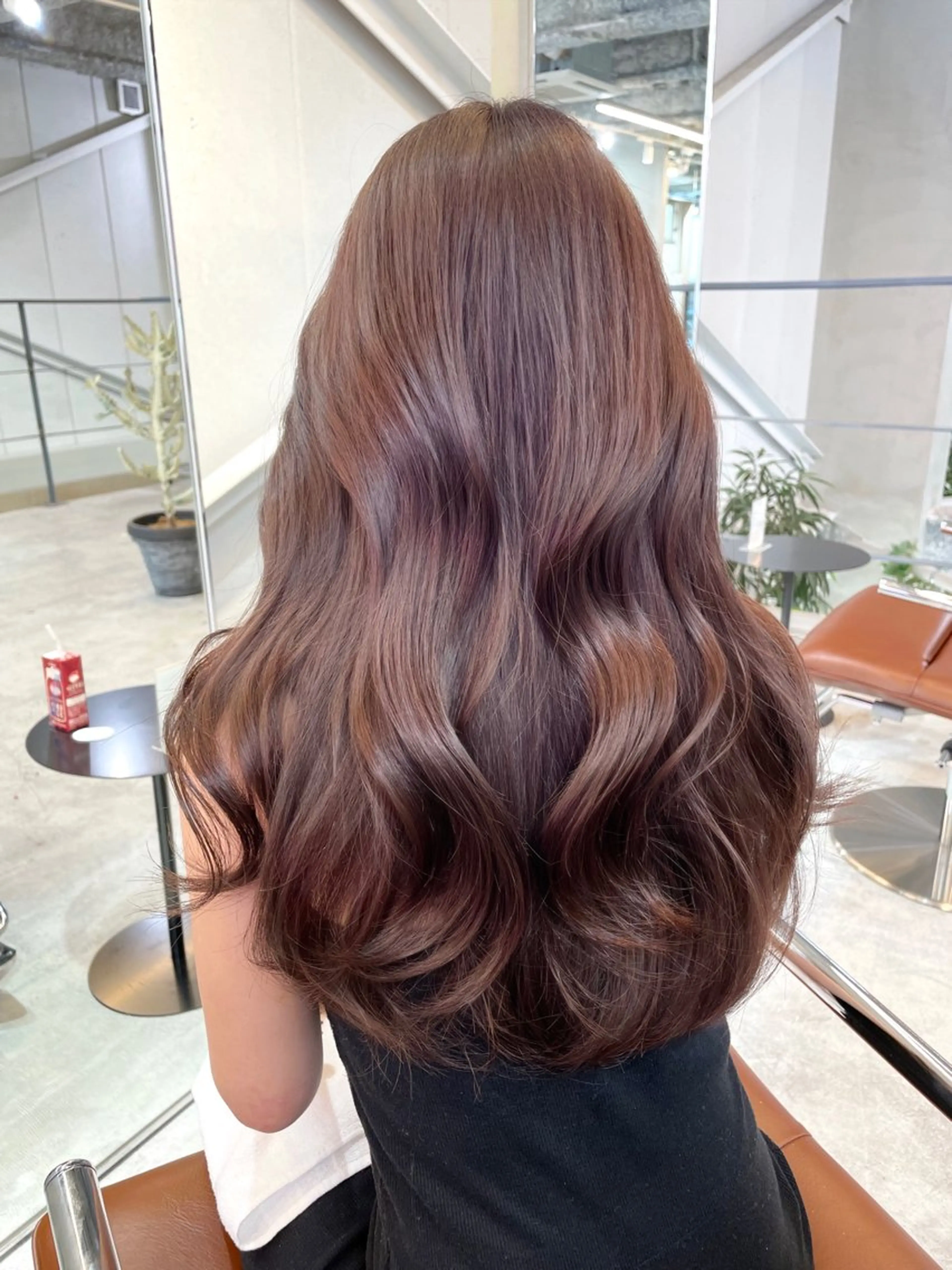 セミロング カラー ヘアアレンジ ブラウンカラー トリートメント the path shogo🌻のヘアスタイル