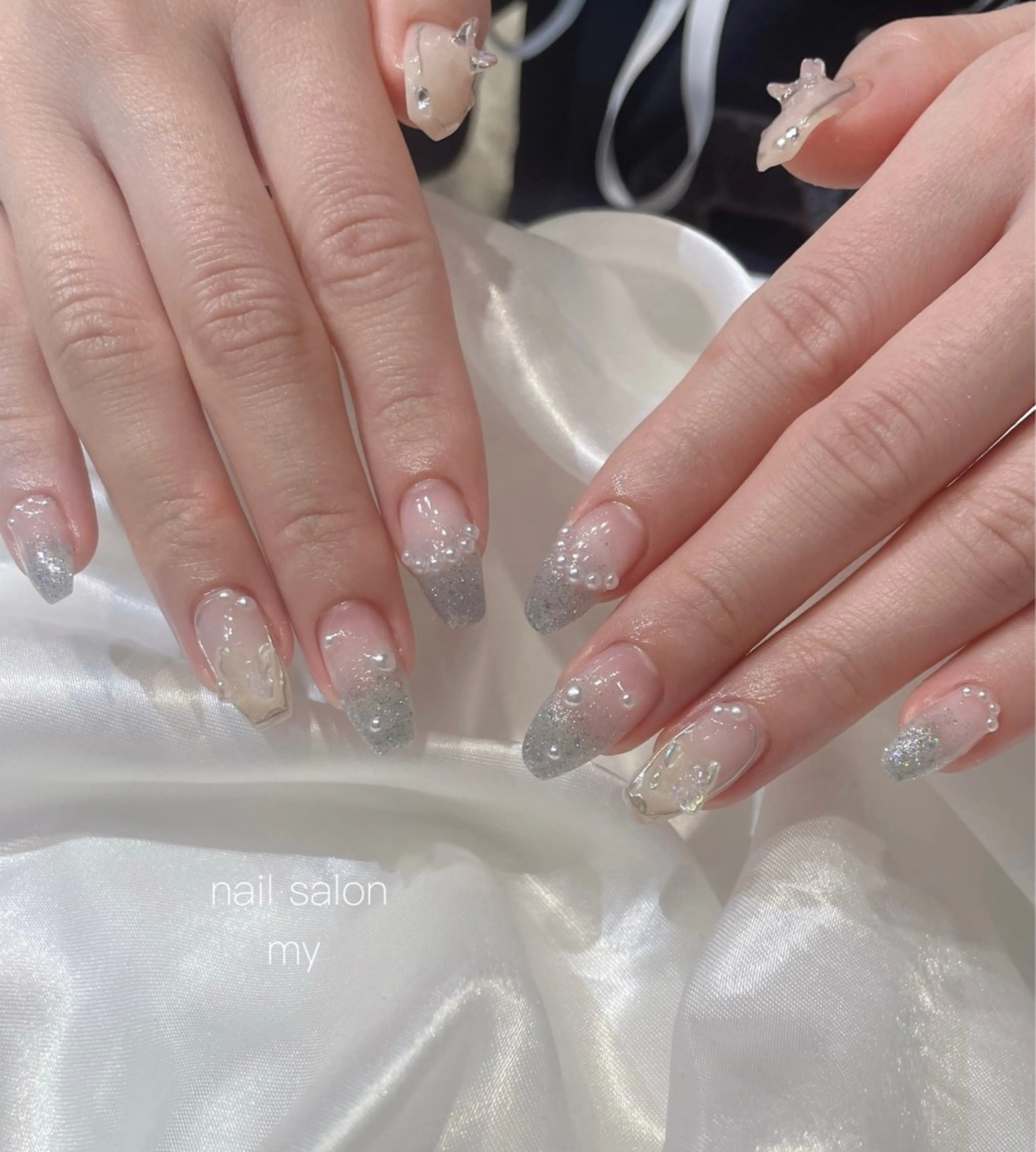 ネイル ジェルネイル 韓国ネイル マグネットネイル ニュアンスネイル パラジェル ハンドネイル Nail salon MY所属・NailSalon MYのネイルデザイン