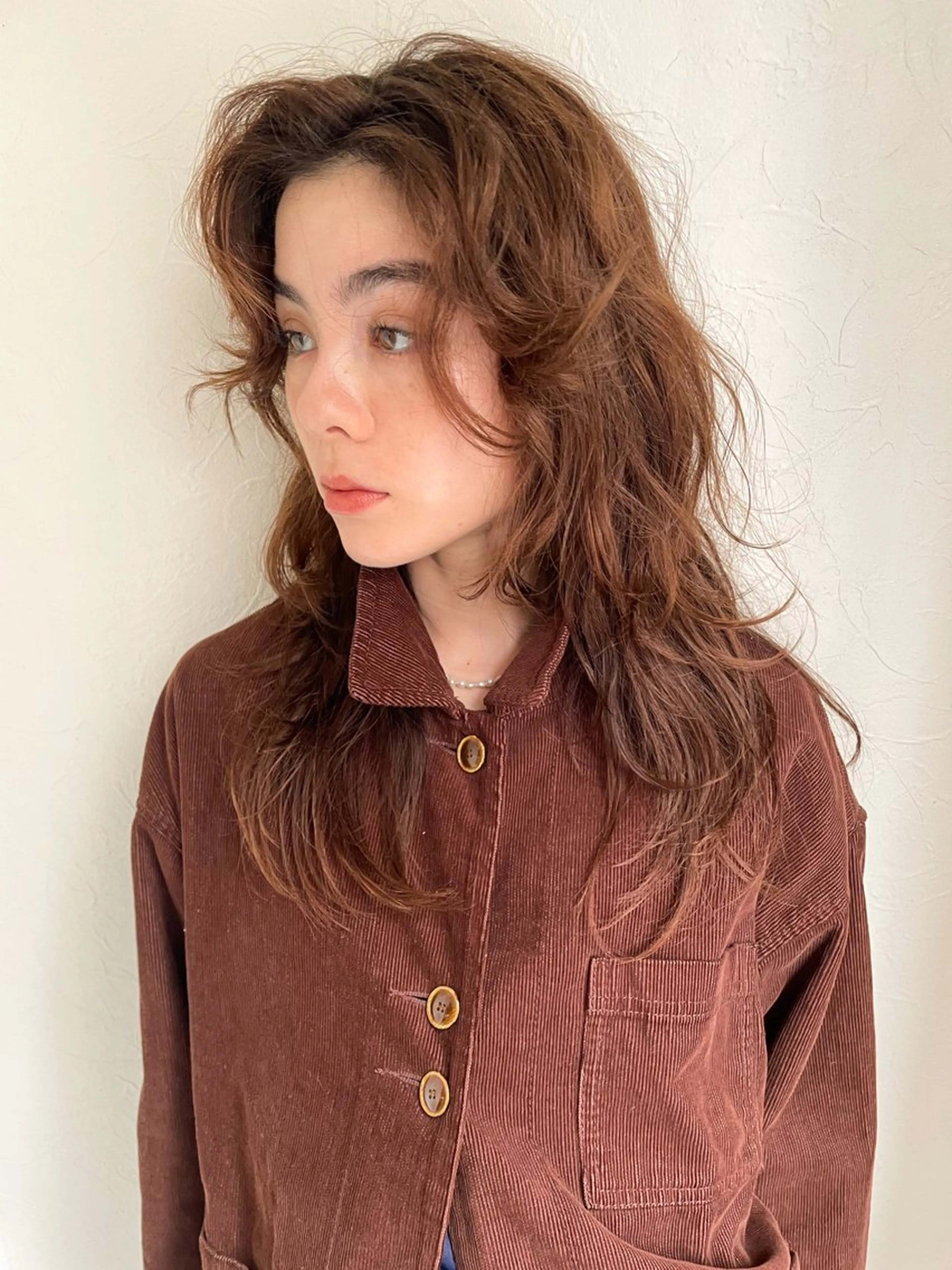 ロング パーマ カット パーマ ayu/伏見/名古屋 /パーマ/艶カラーのヘアスタイル