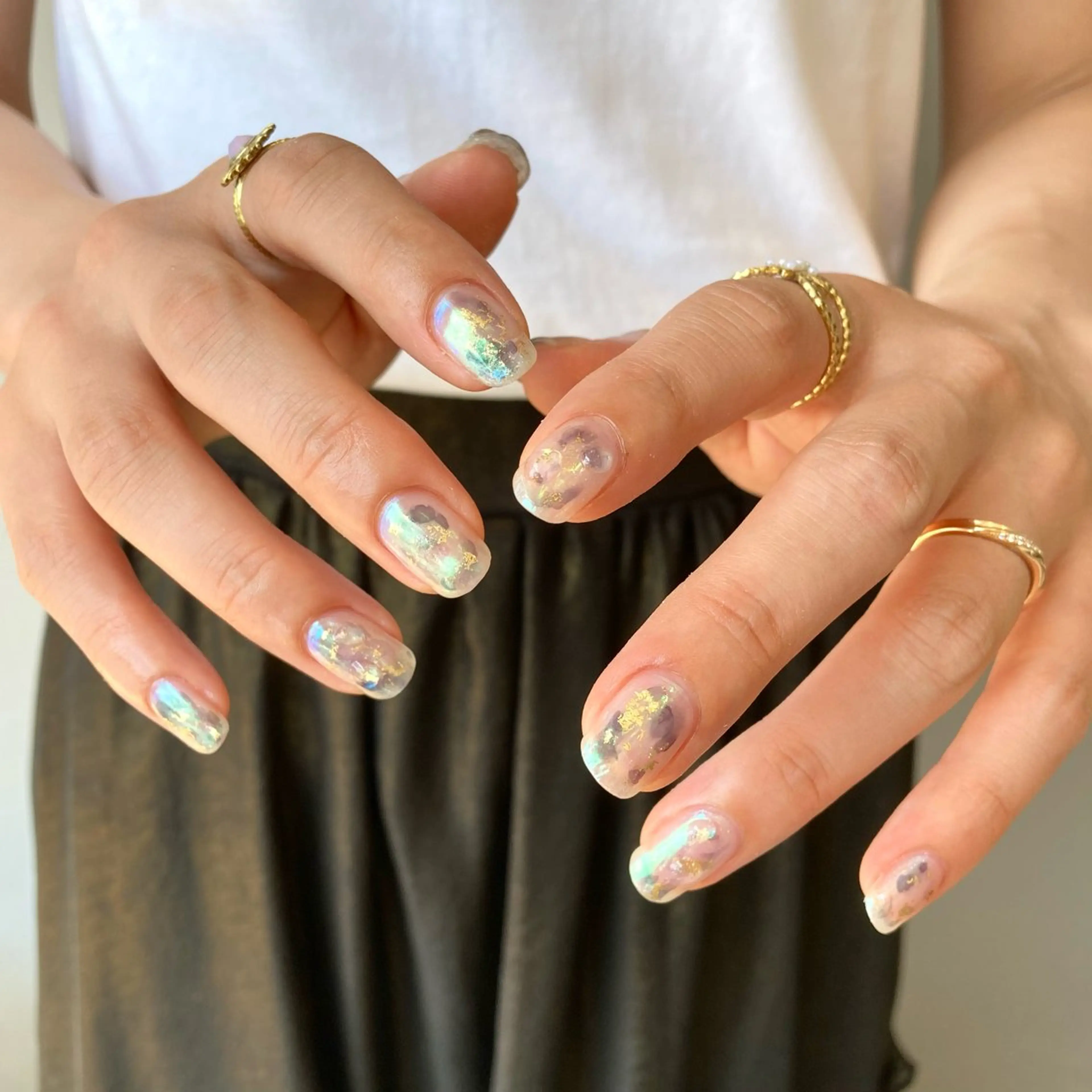 ネイル 𓂃toi. 儚げnuanceのネイルデザイン