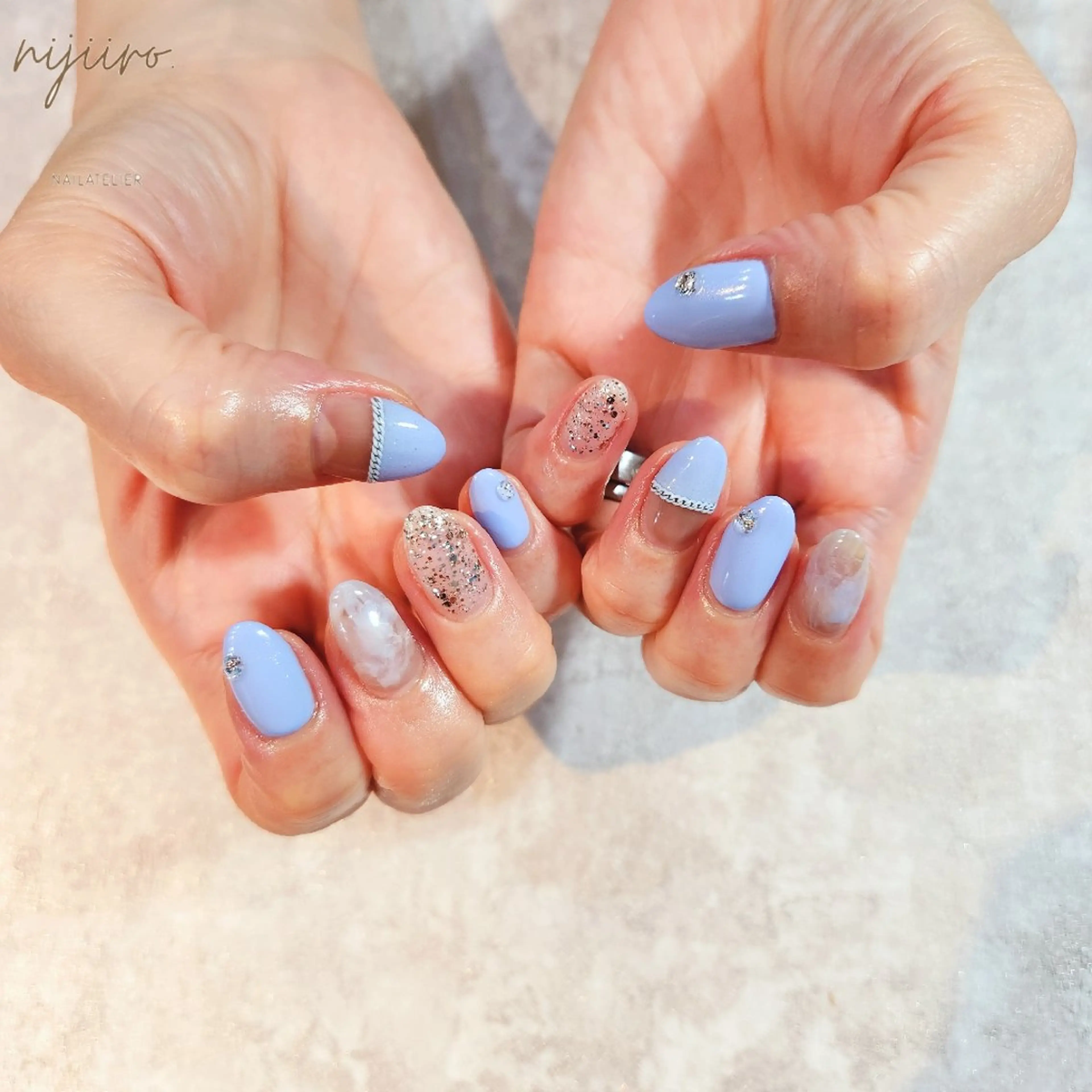 ネイル ハンドネイル nailatelier nijiiro.所属・nijiiro🌈 サトウのネイルデザイン