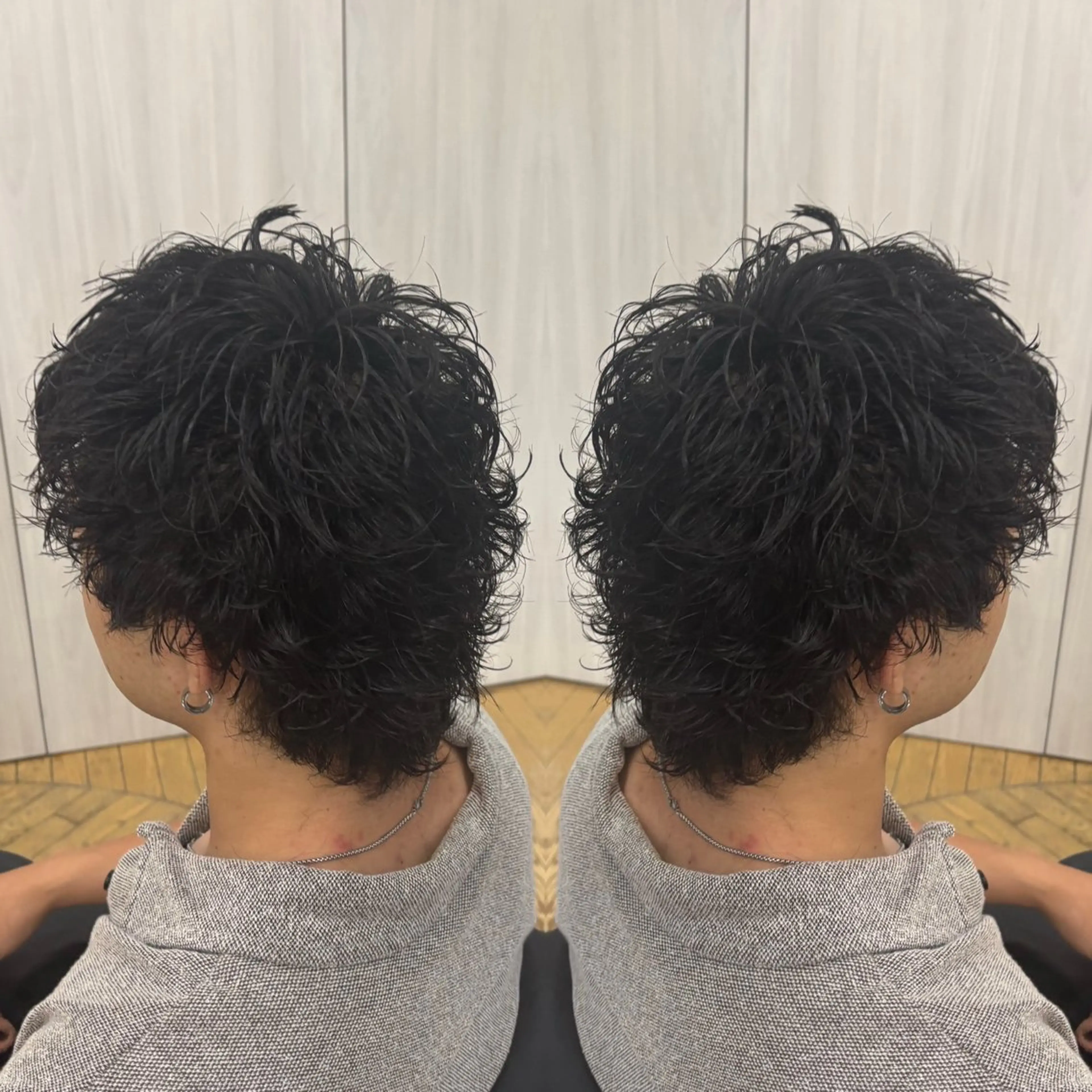 ショート パーマ メンズ ☻モエカ/ハイトーン アレンジ☻のヘアスタイル