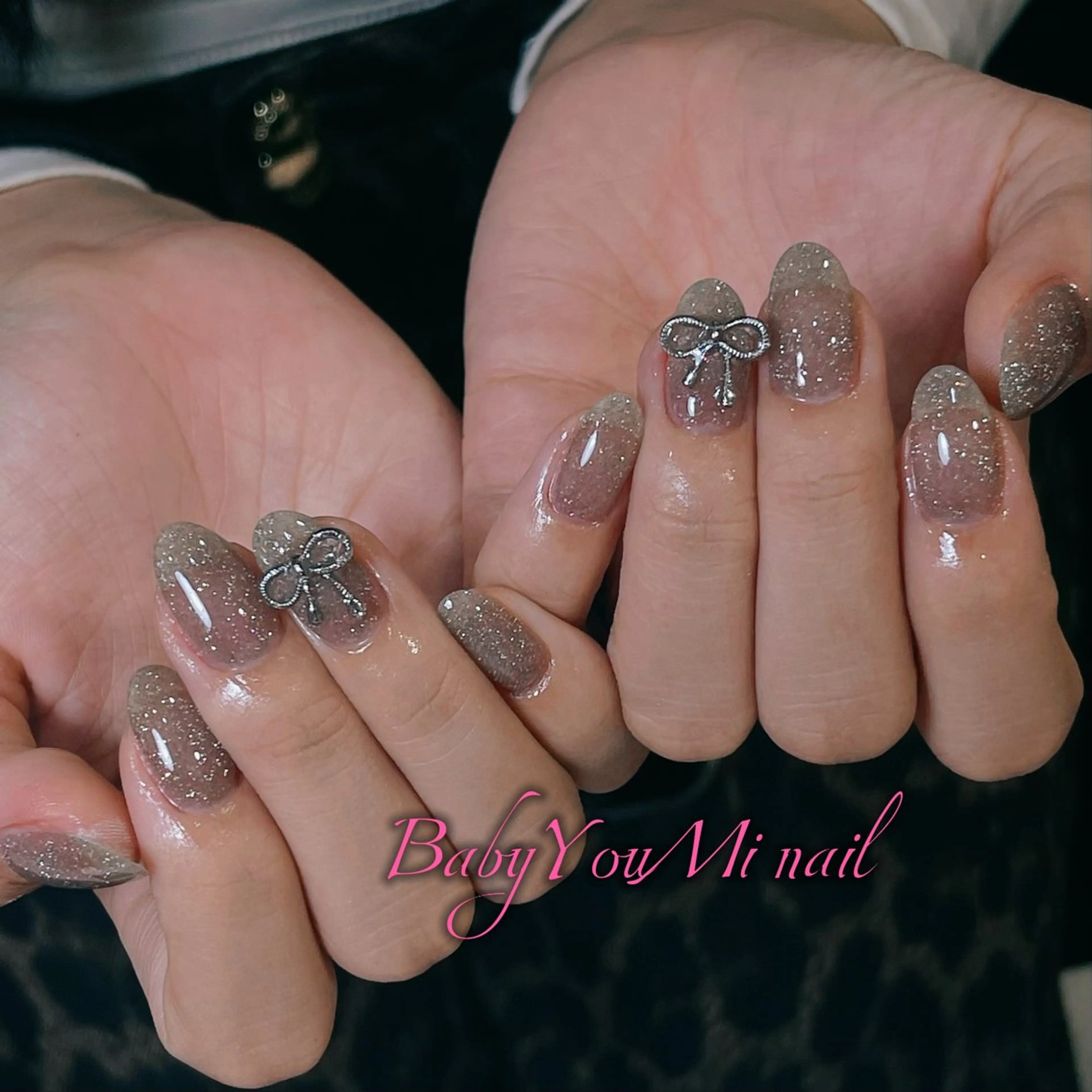 ネイル オーロラネイル フラワーネイル フットネイル フレンチネイル ジェルネイル ハンドネイル BabyYouMi ねねのネイルデザイン