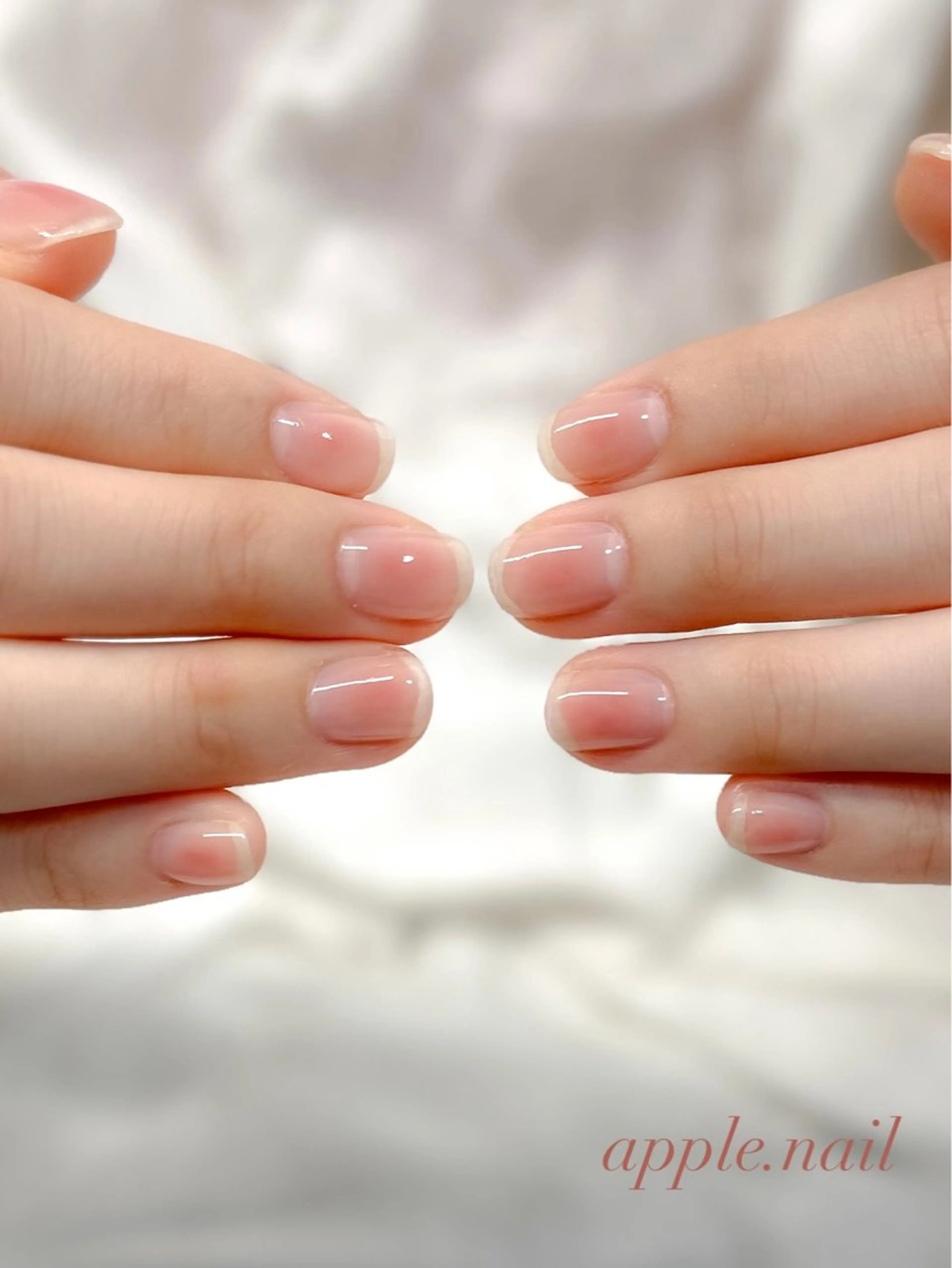 ネイル チークネイル クリアネイル なかにし めぐみのネイルデザイン