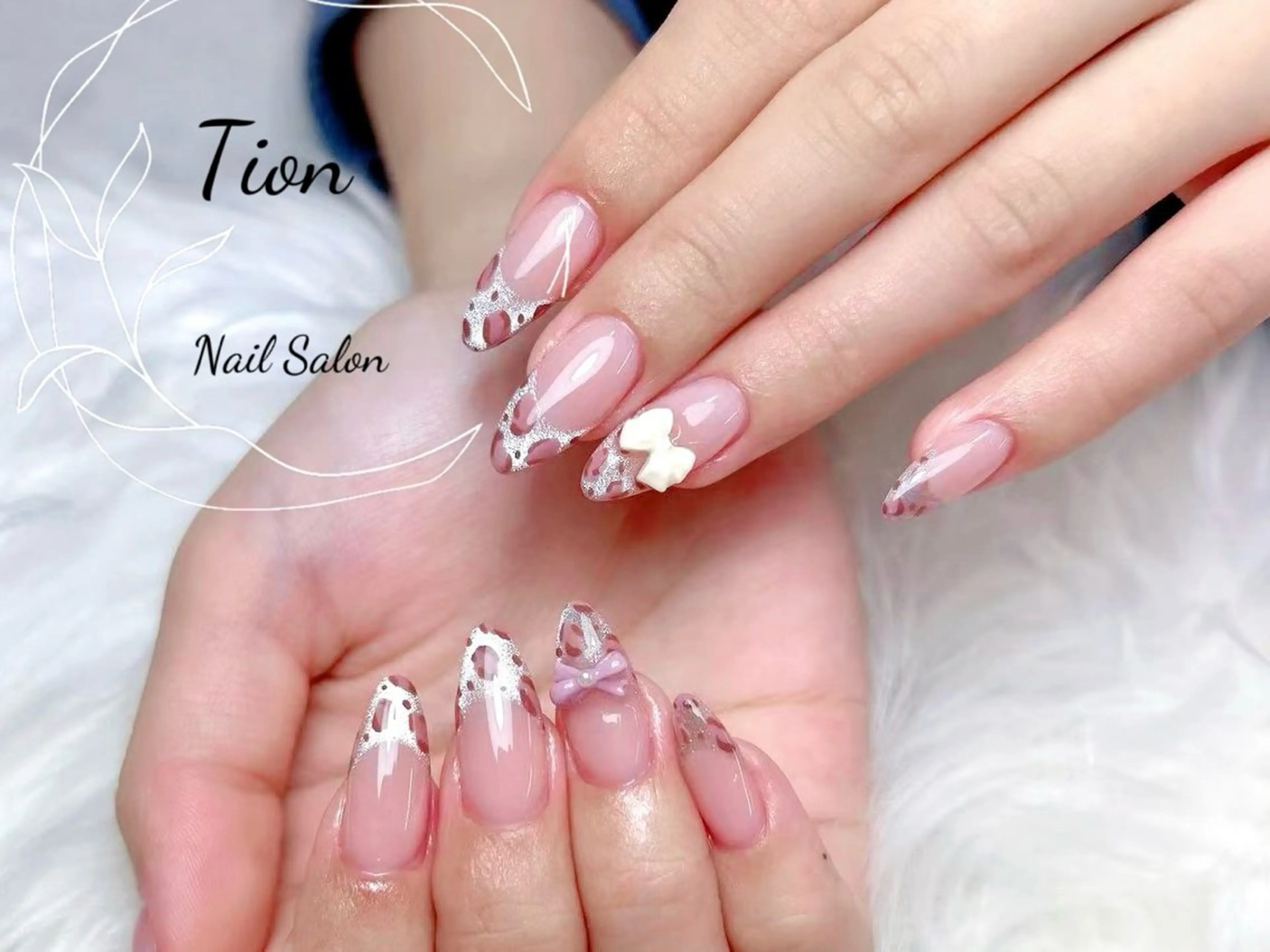 ネイル チークネイル 長さ出し フットネイル フレンチネイル ジェルネイル Nailsalon Tion武蔵小杉店のネイルデザイン