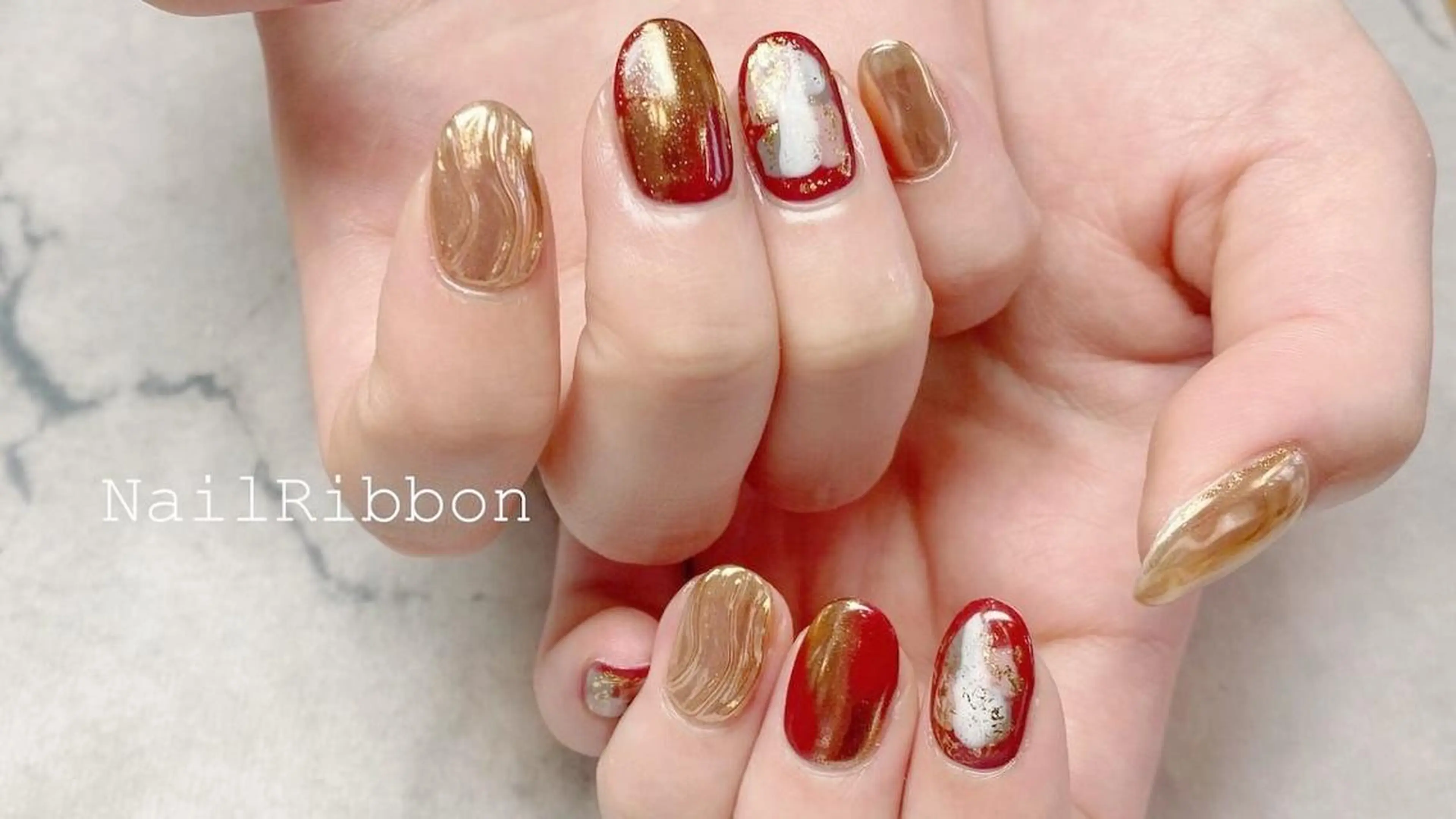 ネイル ネイルリボン 伊藤のネイルデザイン