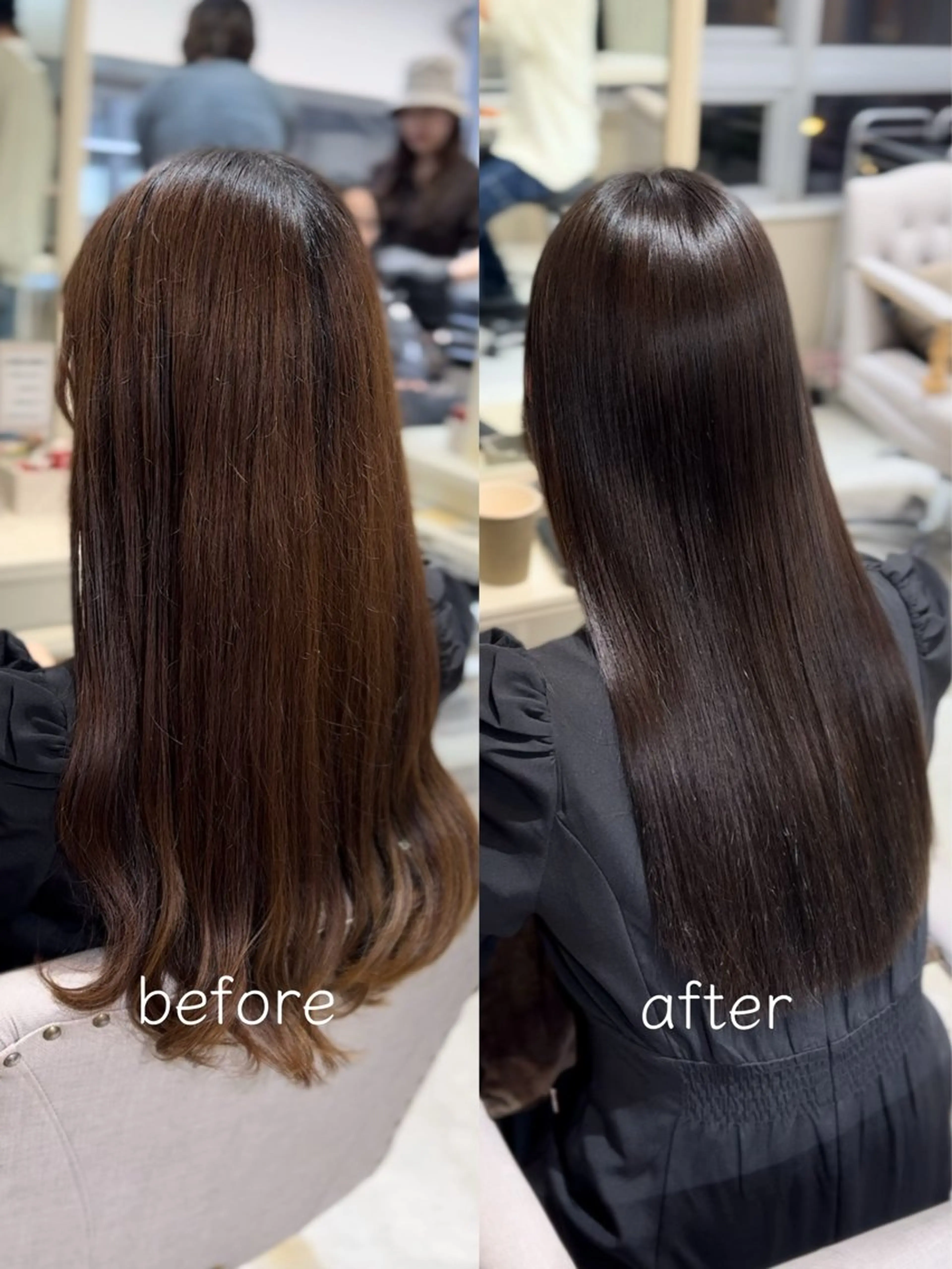 ロング 縮毛矯正 縮毛矯正 トリートメント 神戸で縮毛矯正/髪質 改善/お任せくださいのヘアスタイル