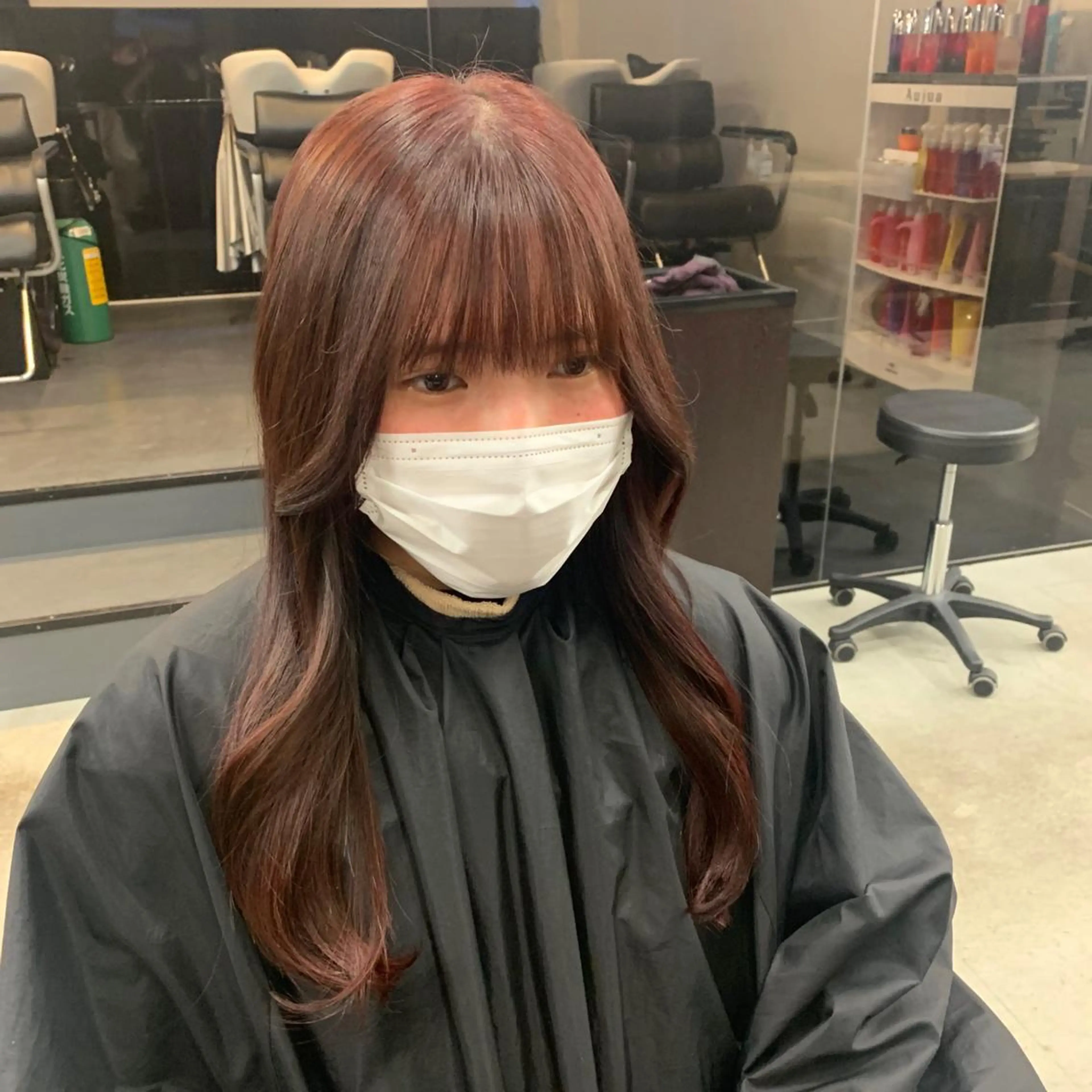 ロング 女性らしいモテヘア 韓国ヘアhikariのヘアスタイル