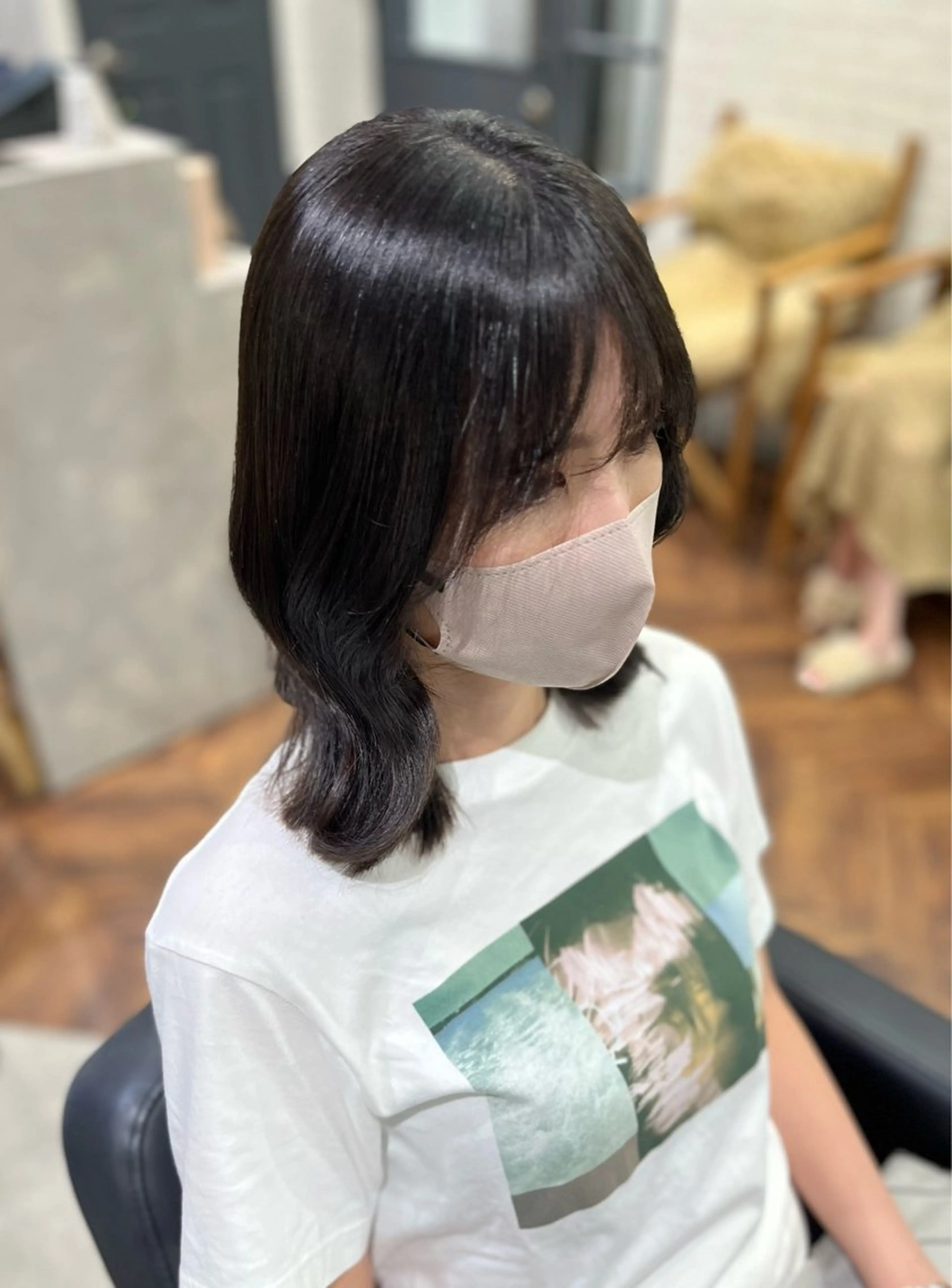 ミディアム カット ヘアカラー Zina博多店 CHIHIRO🫧のヘアスタイル