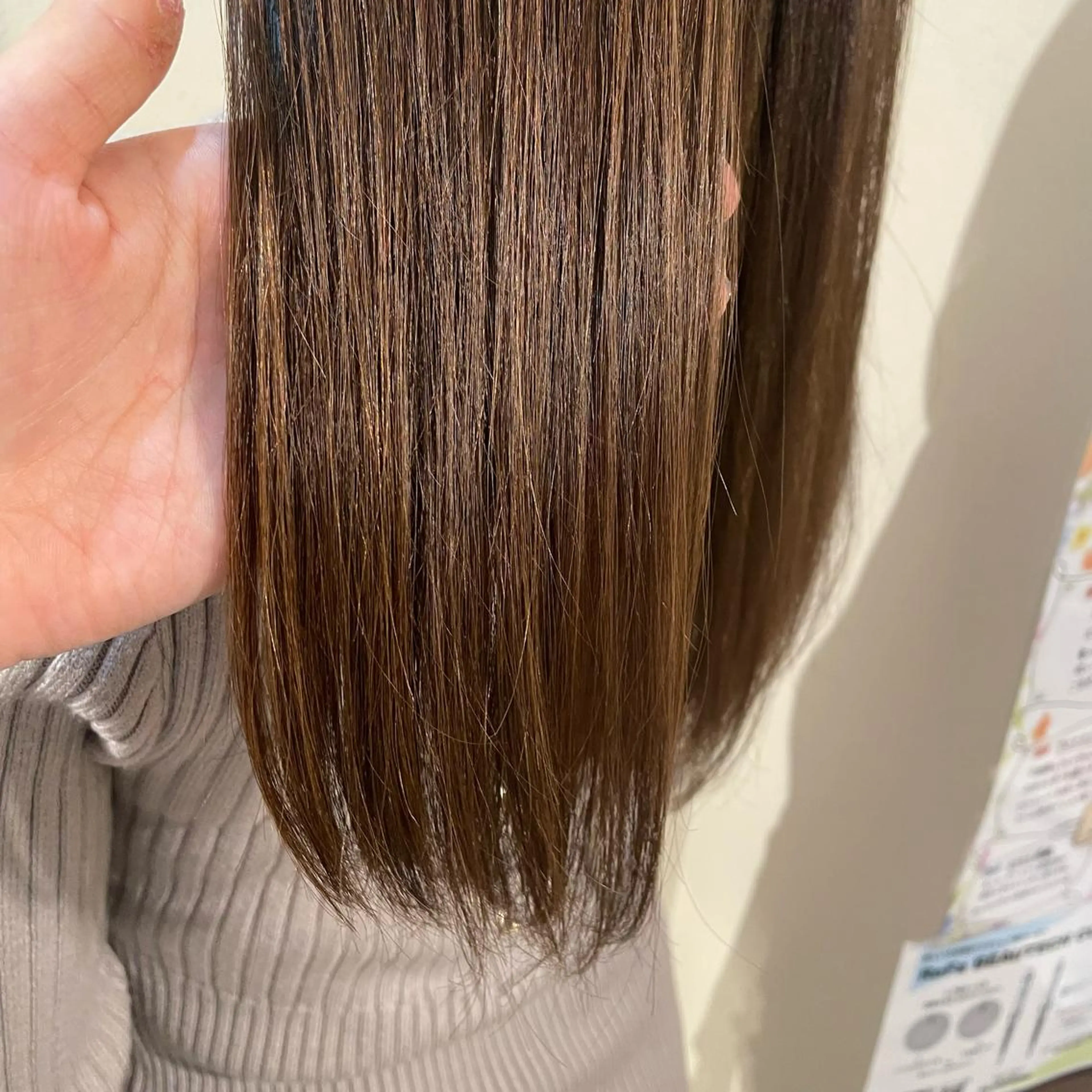 ロング カラー ベージュカラー 青田 明日海のヘアスタイル